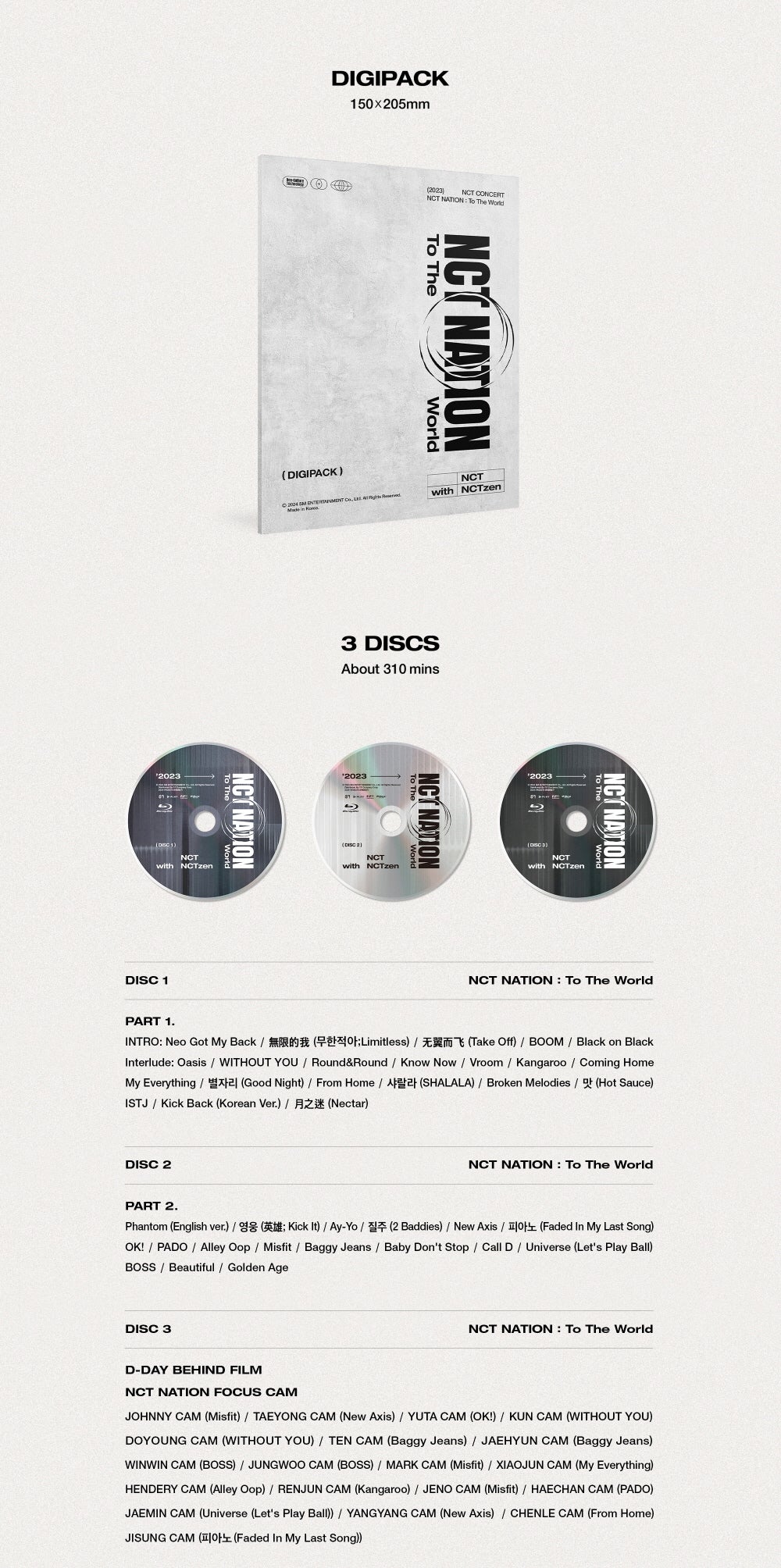 2023 NCT CONCERT - NCT NATION : To The World in INCHEON Blu-ray + Pre-Order Benefit - Image 4