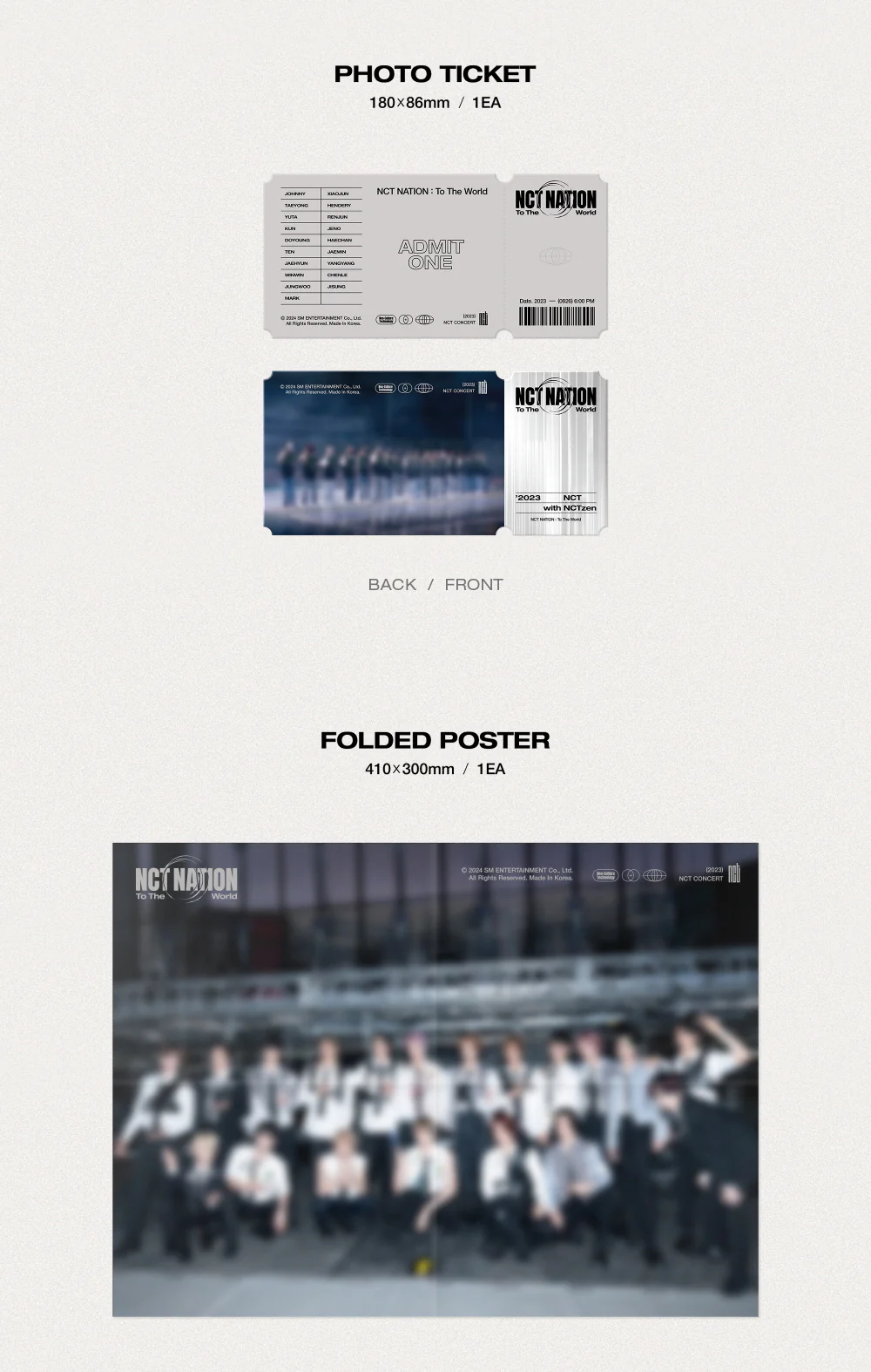 2023 NCT CONCERT - NCT NATION : To The World in INCHEON Blu-ray + Pre-Order Benefit - Image 5