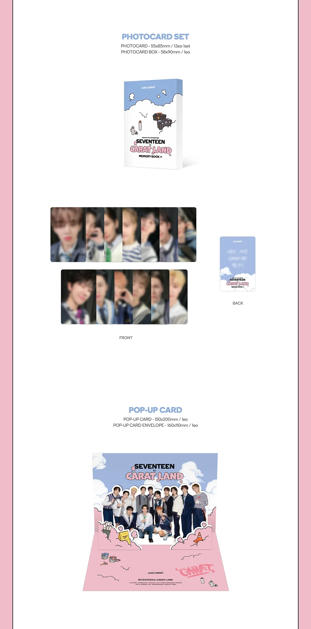 2023 SVT 7TH FAN MEETING SEVENTEEN in CARAT LAND MEMORY BOOK+ DIGITAL CODE - Image 5