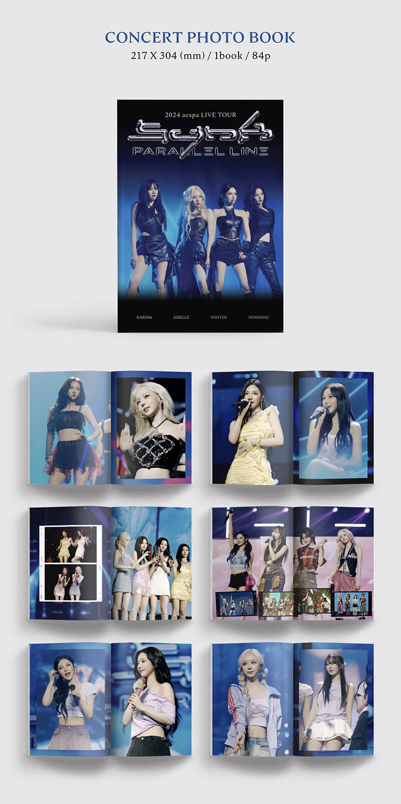 2024 aespa LIVE TOUR SYNK : PARALLEL LINE CONCERT PHOTO BOOK - Image 3