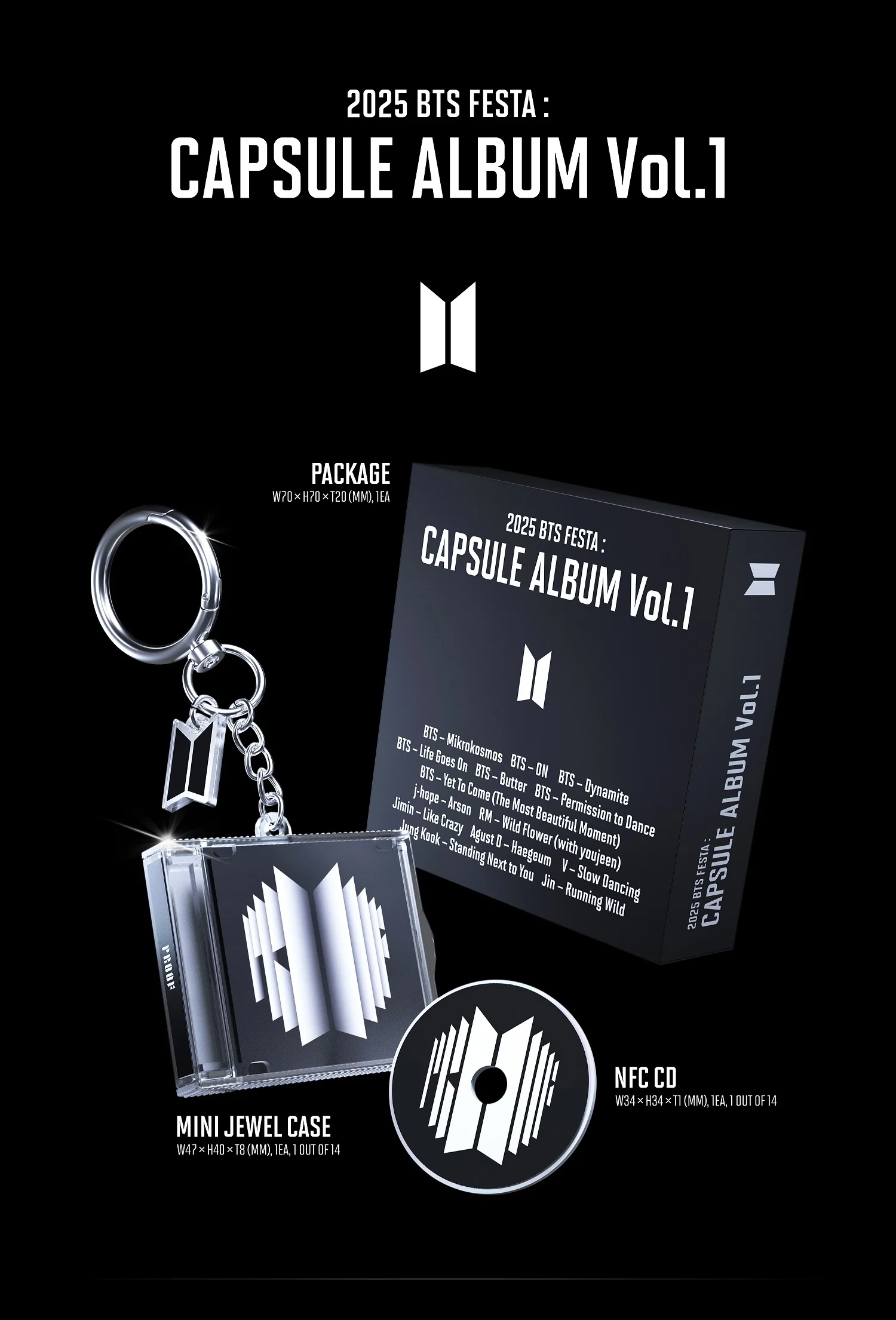 2025 BTS Festa : Capsule Album Vol.1 + Extra Photocards Set - Image 2