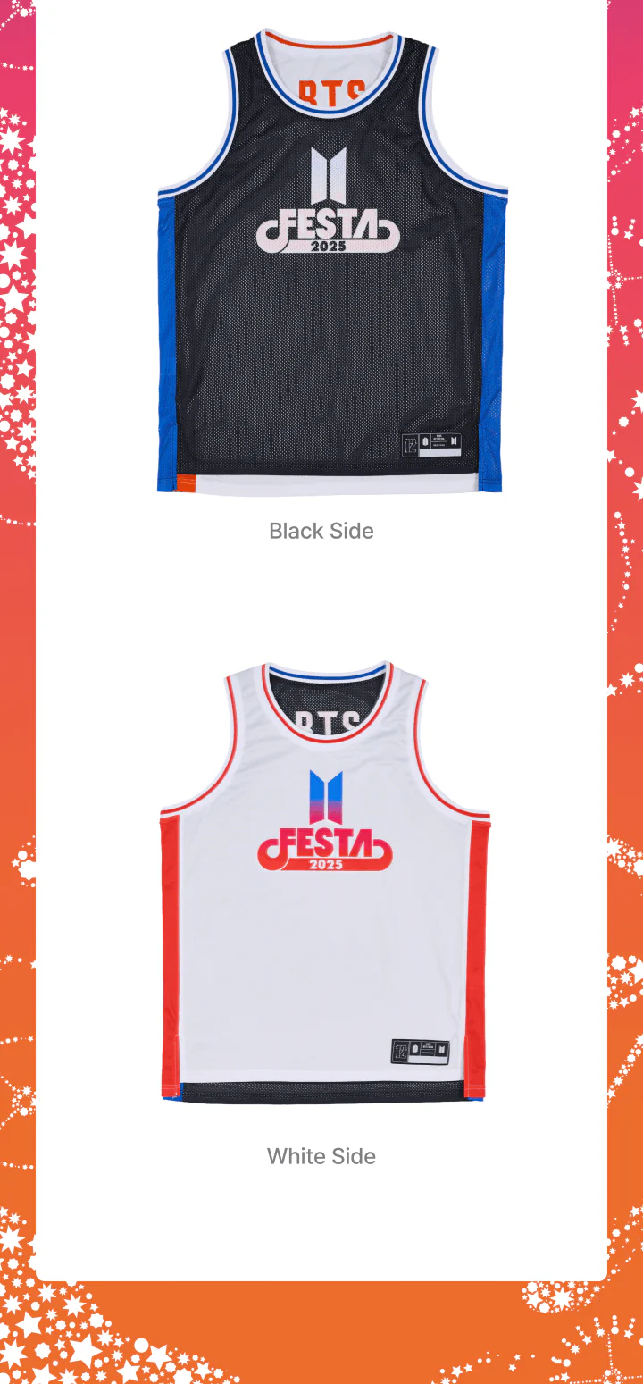 2025 BTS FESTA x Weverse Official Merch - Reversible Basketball Uniform - Image 3