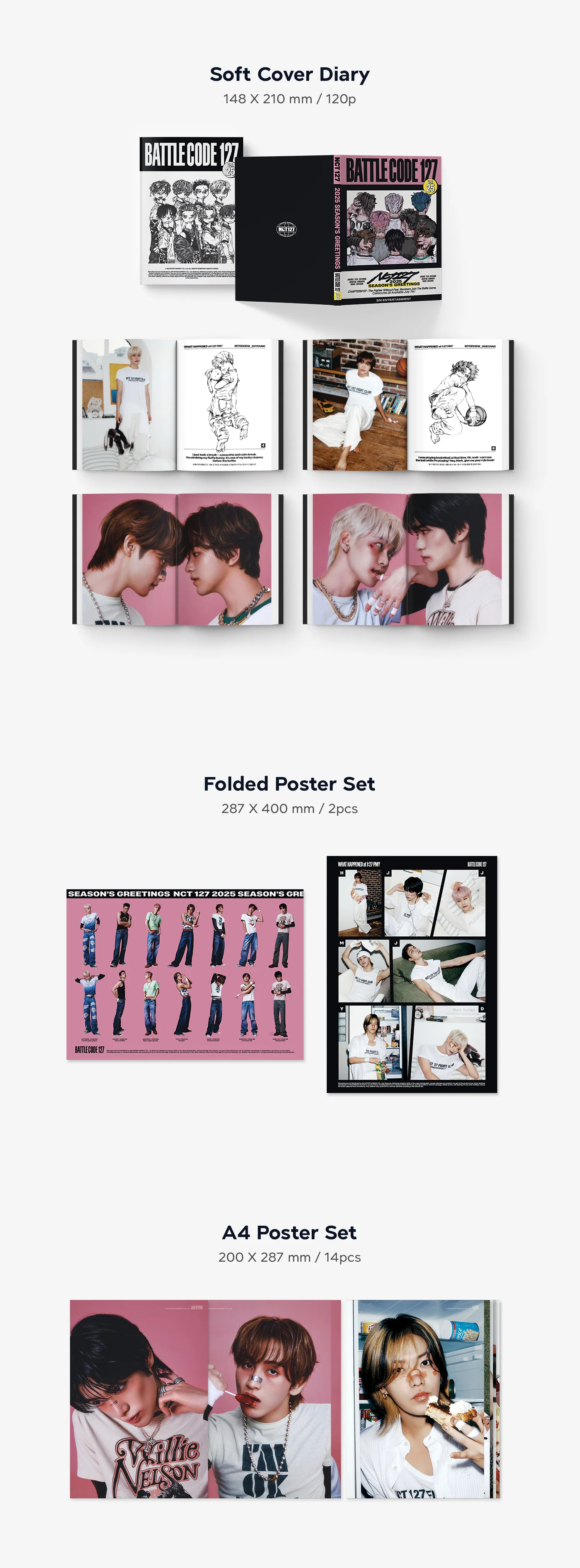 2025 SM ARTIST SEASON'S GREETINGS [Girls' Generation/ aespa/ NCT 127/ NCT DREAM/ NCT WISH/ Red Velvet/ RIIZE/ SHINee/ SUPER JUNIOR/ TVXQ/ WayV] - Image 14