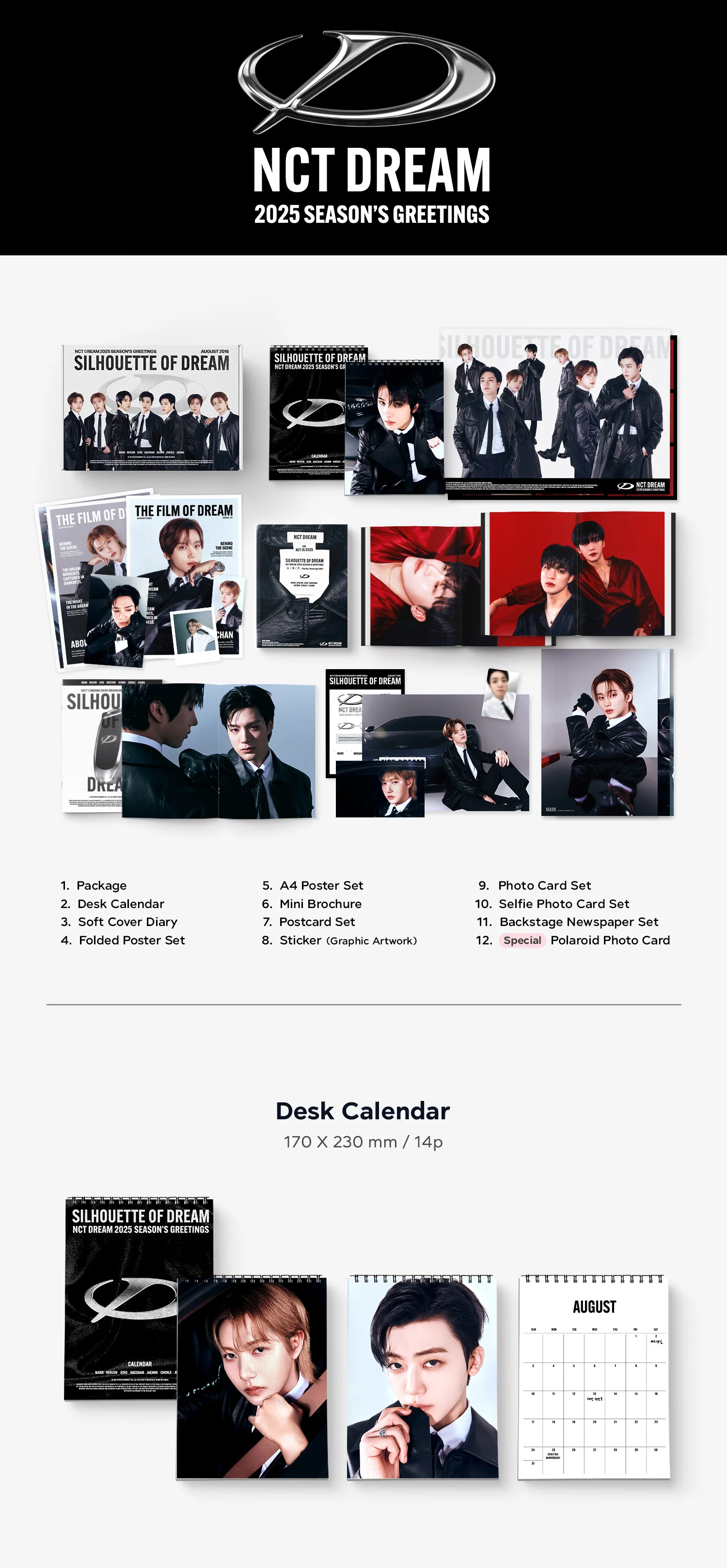 2025 SM ARTIST SEASON'S GREETINGS [Girls' Generation/ aespa/ NCT 127/ NCT DREAM/ NCT WISH/ Red Velvet/ RIIZE/ SHINee/ SUPER JUNIOR/ TVXQ/ WayV] - Image 18