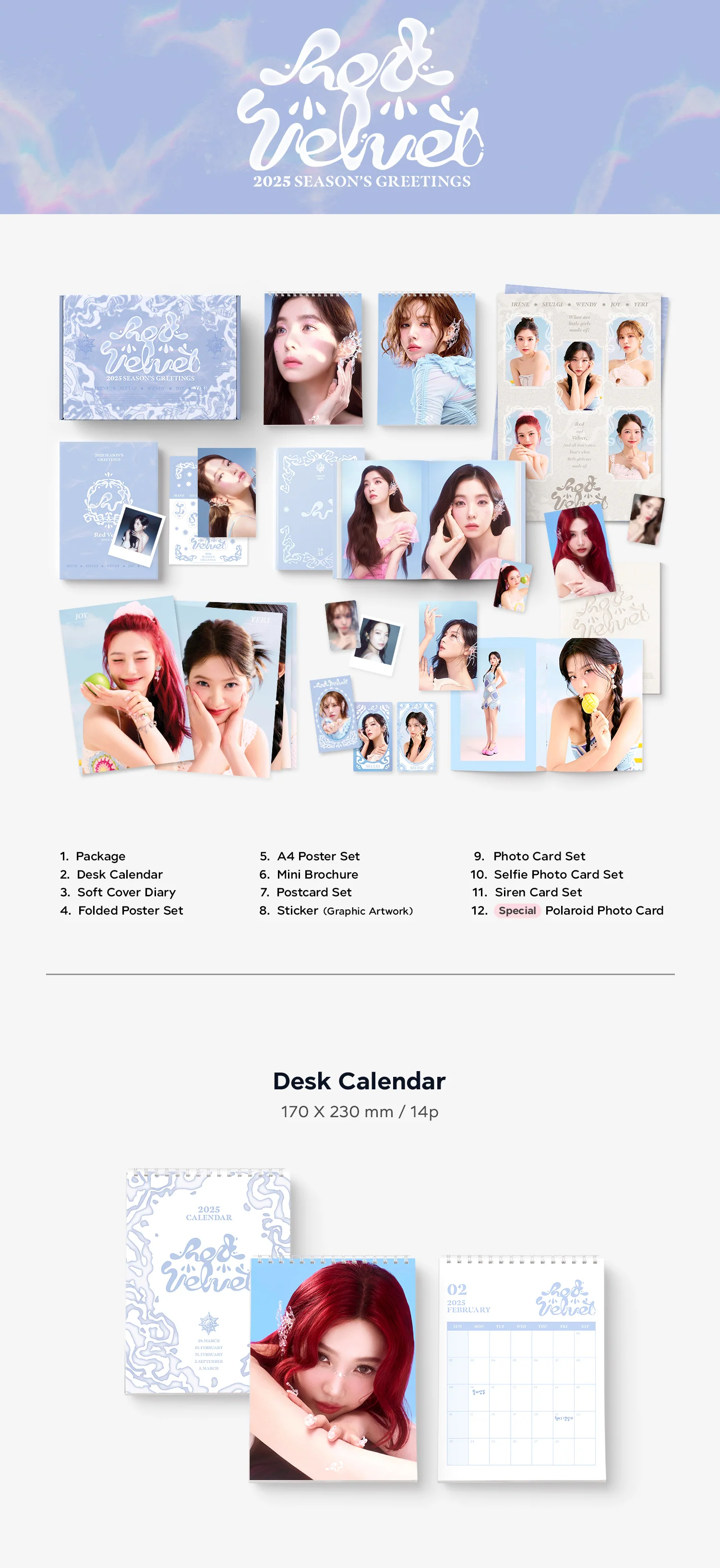 2025 SM ARTIST SEASON'S GREETINGS [Girls' Generation/ aespa/ NCT 127/ NCT DREAM/ NCT WISH/ Red Velvet/ RIIZE/ SHINee/ SUPER JUNIOR/ TVXQ/ WayV] - Image 28