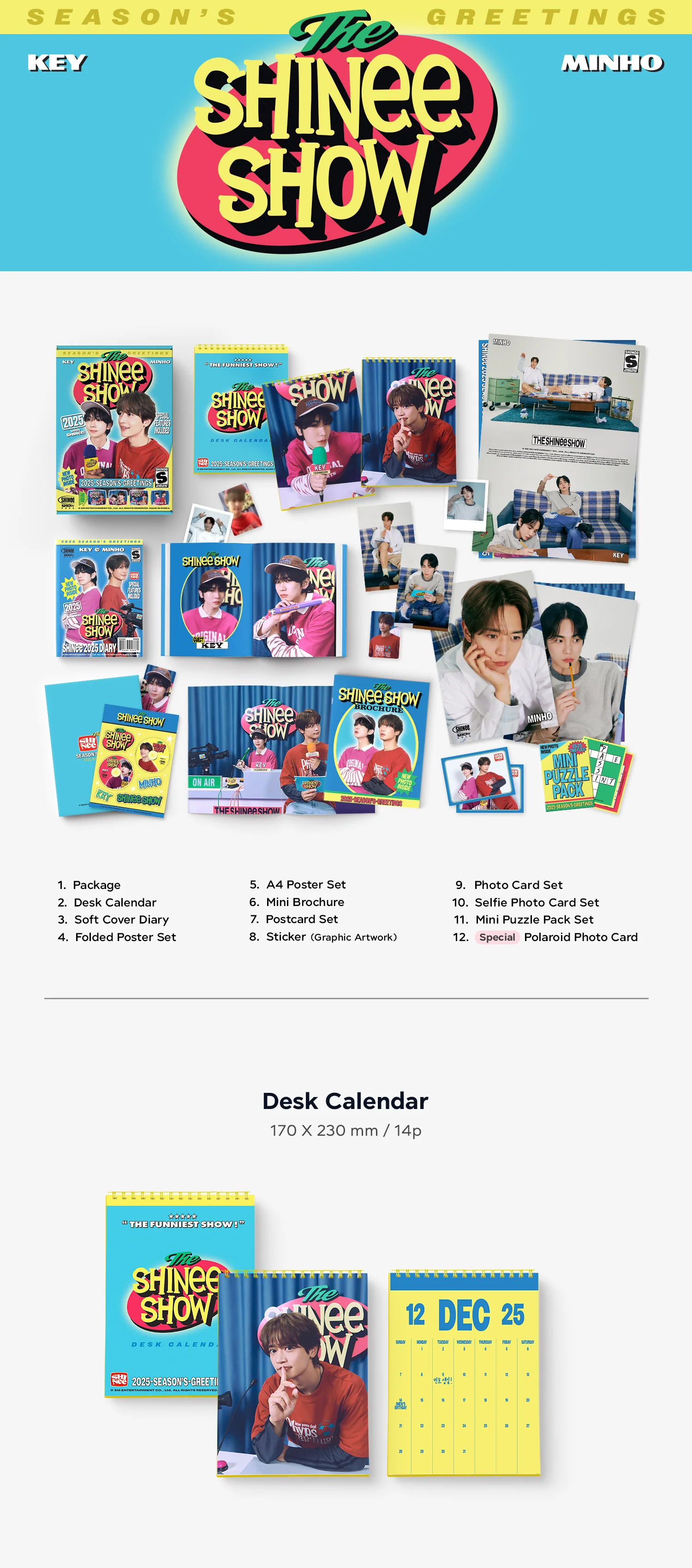2025 SM ARTIST SEASON'S GREETINGS [Girls' Generation/ aespa/ NCT 127/ NCT DREAM/ NCT WISH/ Red Velvet/ RIIZE/ SHINee/ SUPER JUNIOR/ TVXQ/ WayV] - Image 38