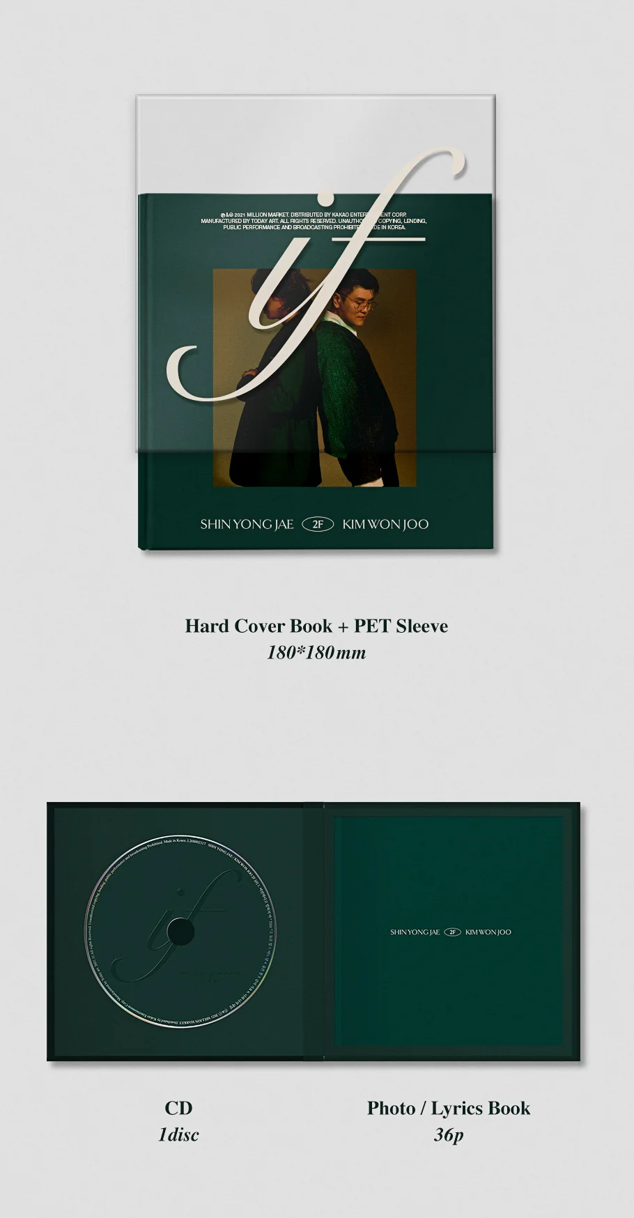 2F SHIN YONG JAE & KIM WON JOO - if (1st EP) Album - Image 3