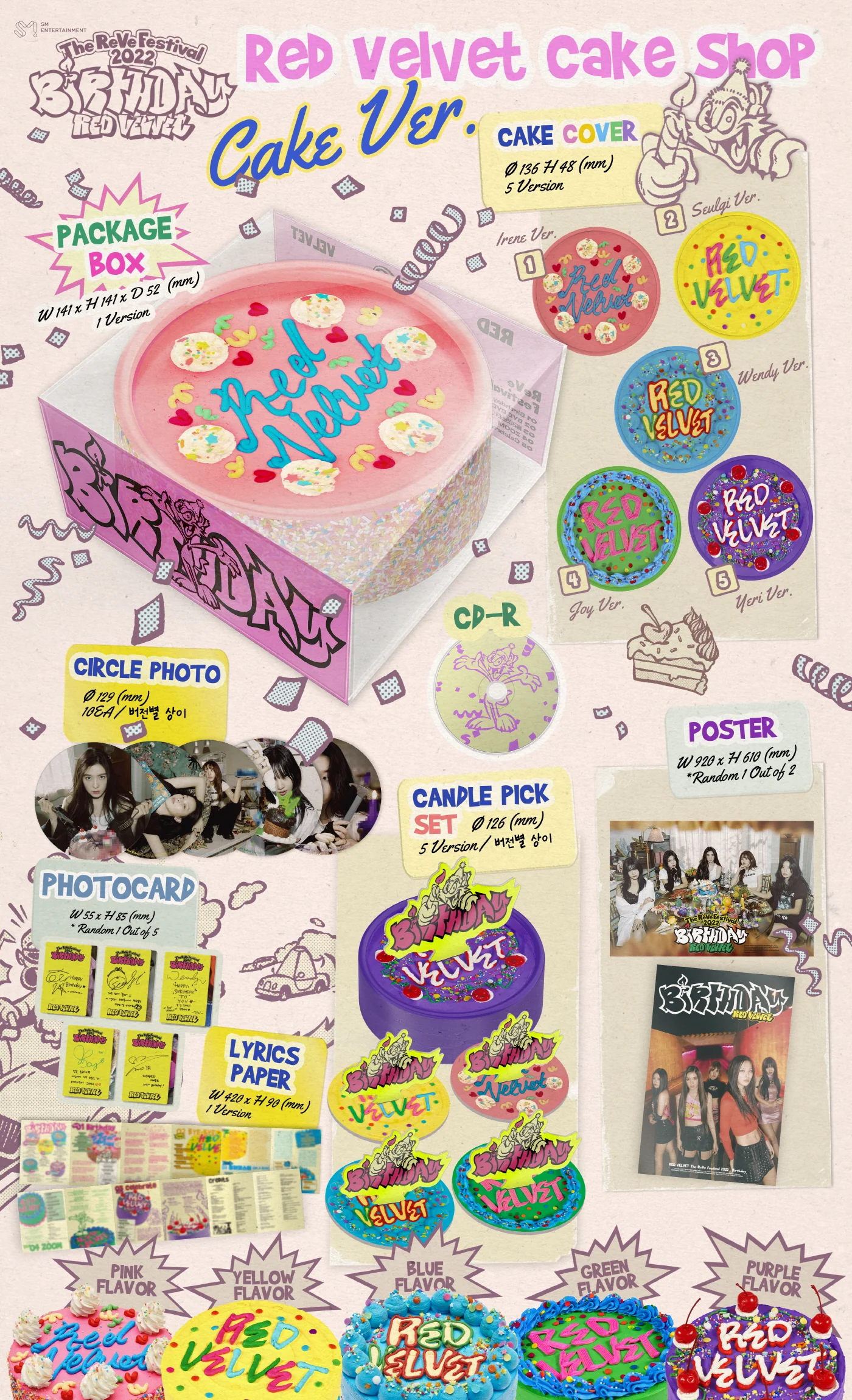 [2nd Preorder Jan 10 2023] Red Velvet - The ReVe Festival 2022 - Birthday Cake ver.(Limited Edition) [Random ver.] - Image 2