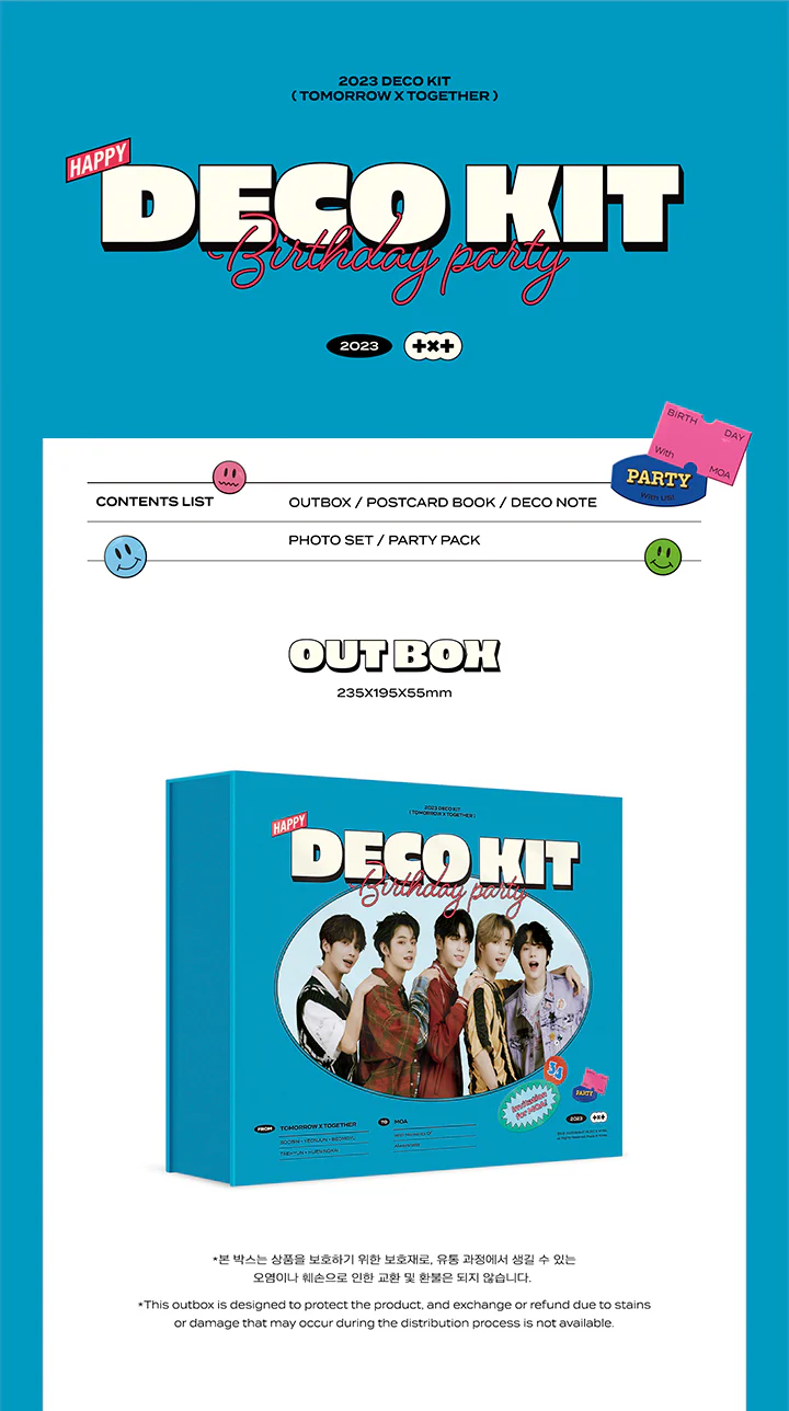 [2nd PREORDER MAR 31] TOMORROW X TOGETHER  TXT - 2023 DECO KIT+ Extra Photocards - Image 2