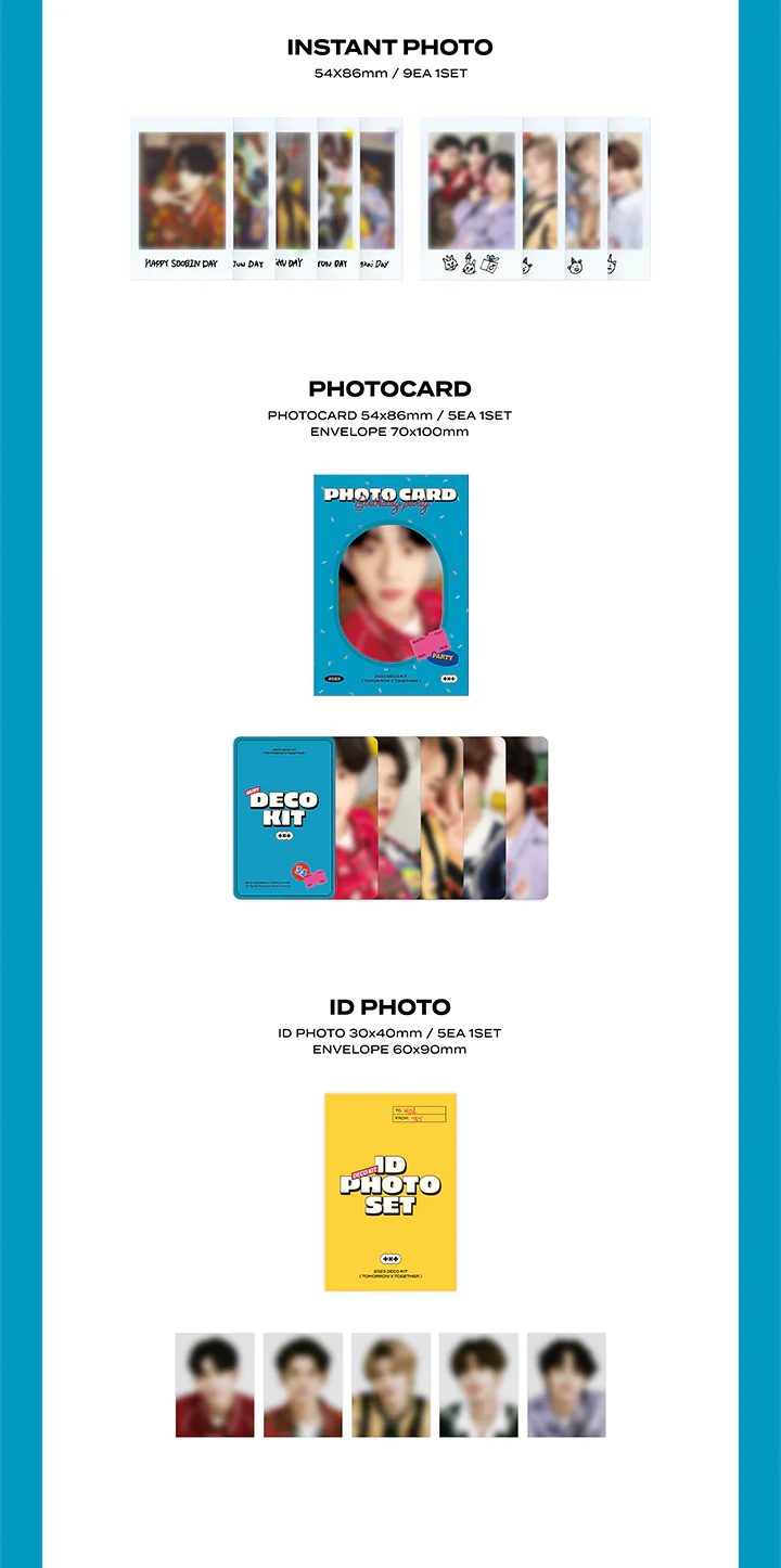 [2nd PREORDER MAR 31] TOMORROW X TOGETHER  TXT - 2023 DECO KIT+ Extra Photocards - Image 5