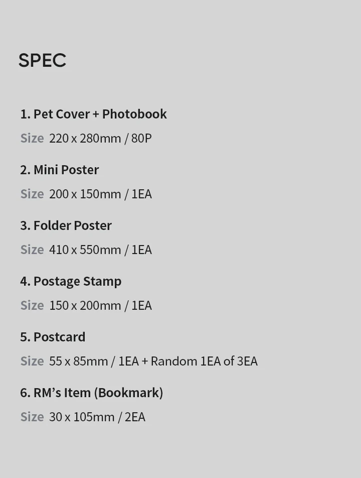 [2nd PREORDER NOV 15] BTS RM - Special 8 Photo-Folio Me Myself and RM [Entirety] PHOTOBOOK - Image 4