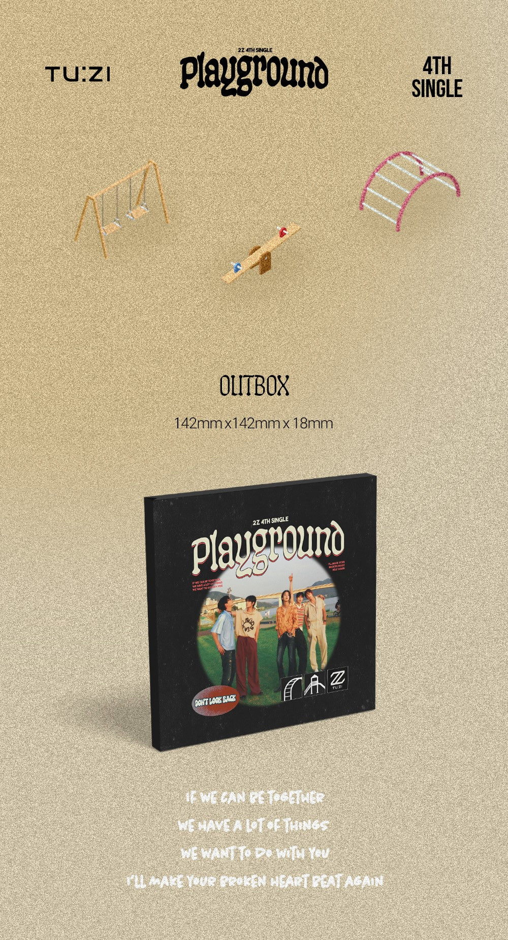 2Z TU:ZI TUZI - 4th Single Album Playground CD - Image 2