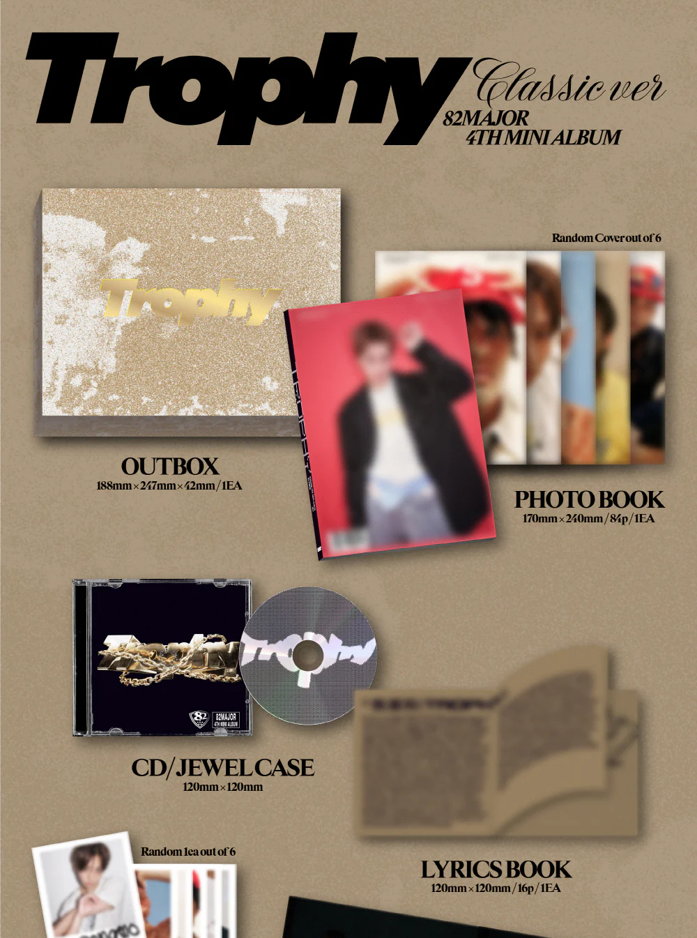 82MAJOR - 4th Mini Album Trophy [Classic ver.] - Image 2