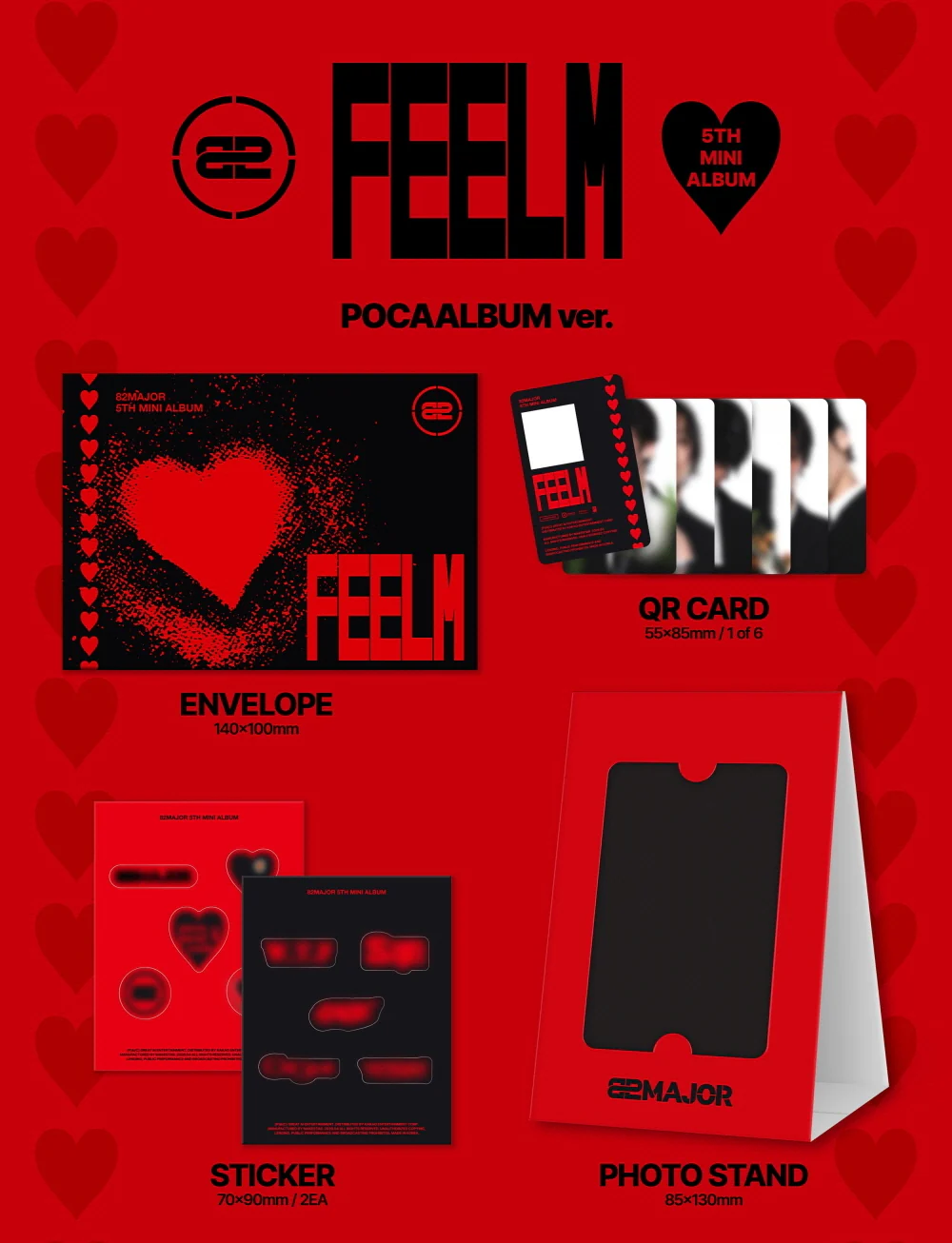 82MAJOR - 5th Mini Album FEELM [POCA ver.] - Image 2