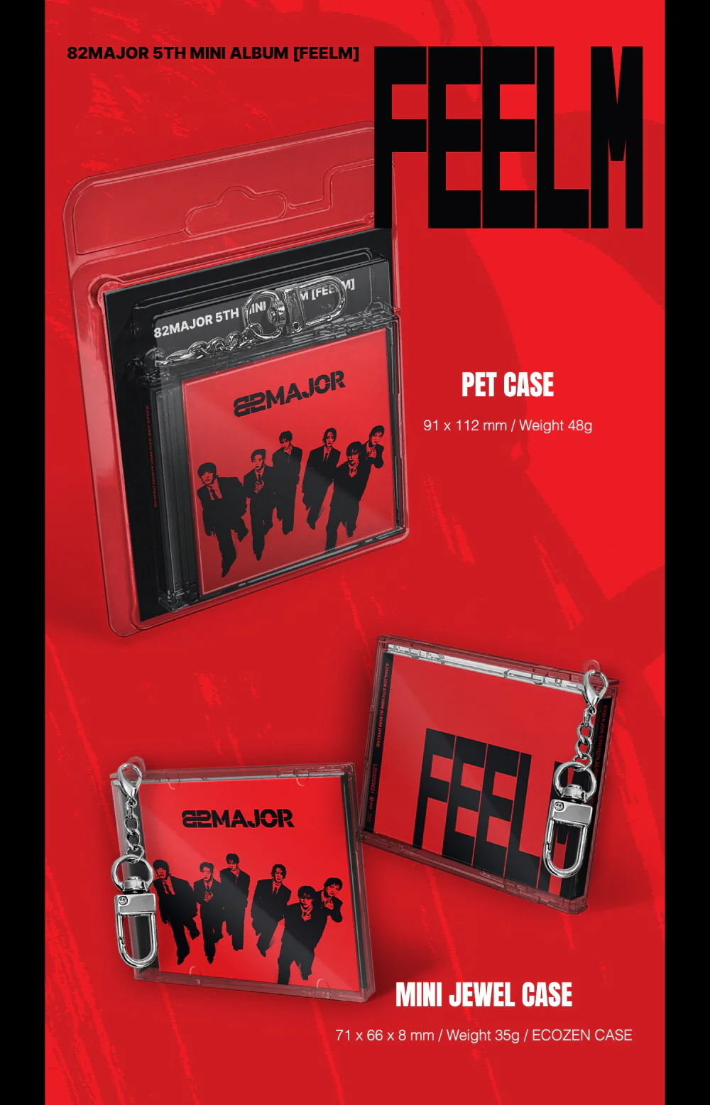 82MAJOR - 5th Mini Album FEELM [KEYRING ver.] - Image 2