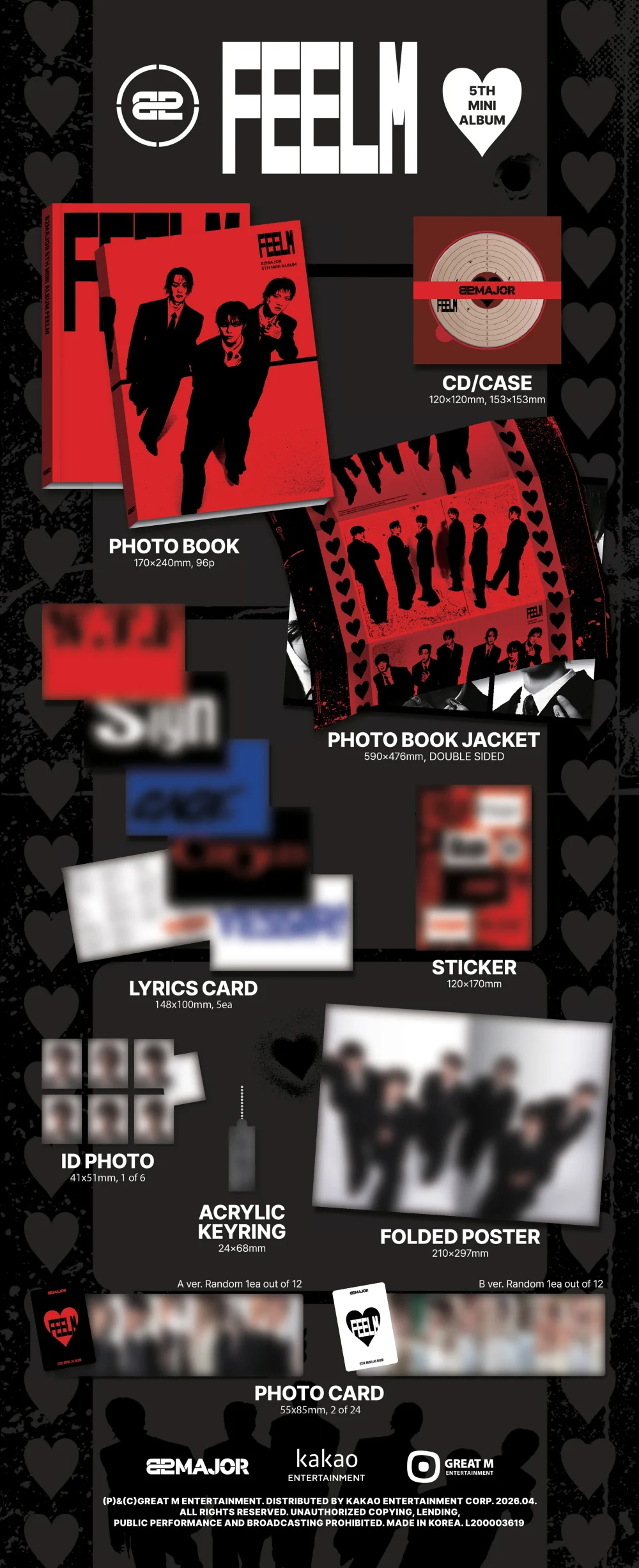 82MAJOR - 5th Mini Album FEELM [PHOTOBOOK ver.] - Image 2