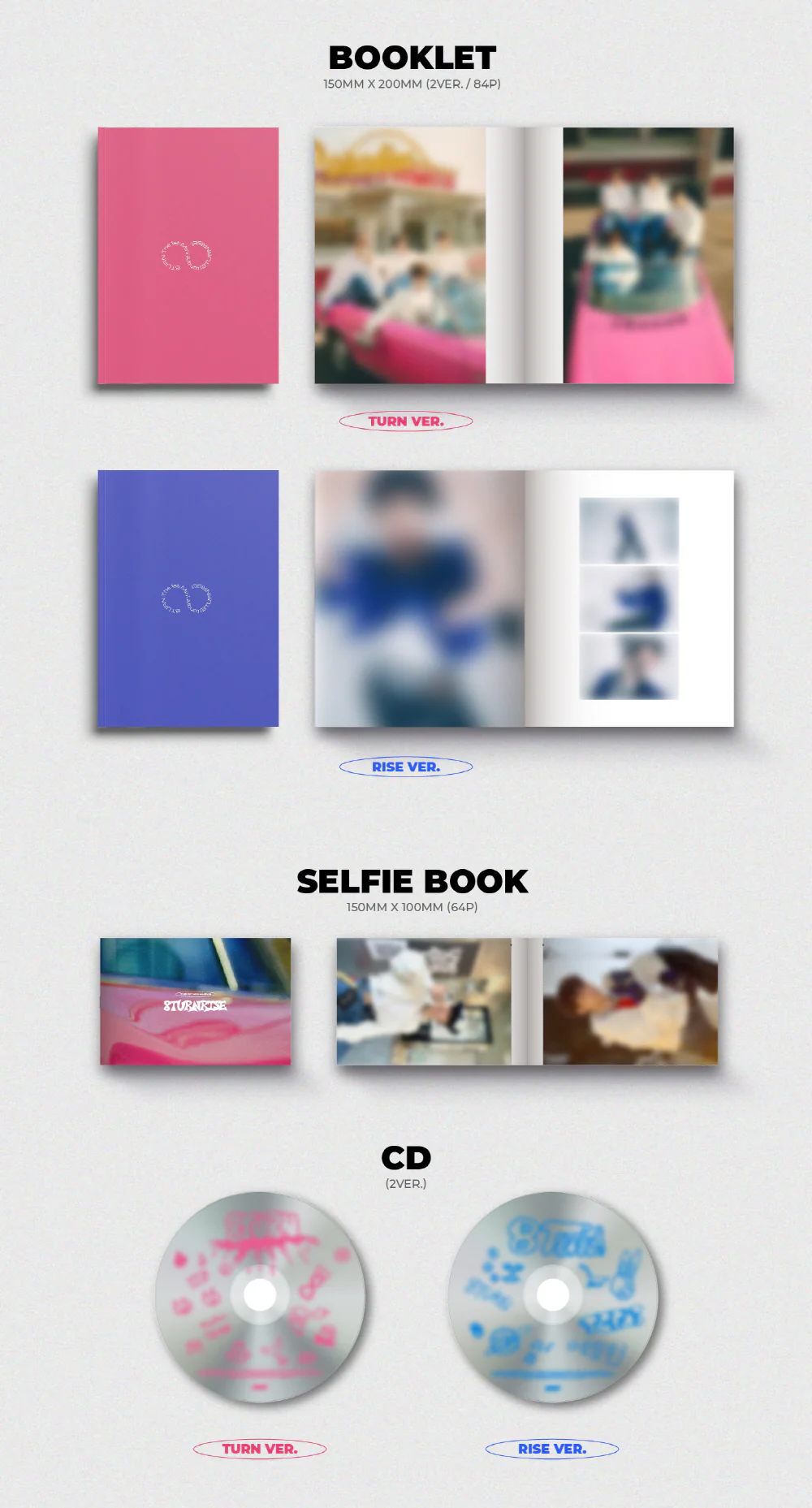 8TURN - 1st Mini Album [8TURNRISE] CD - Image 3