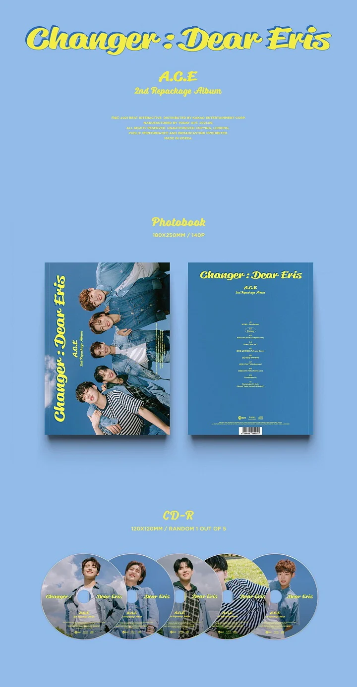 A.C.E - 2nd repackage Album CHANGER : DEAR ERIS - Image 2