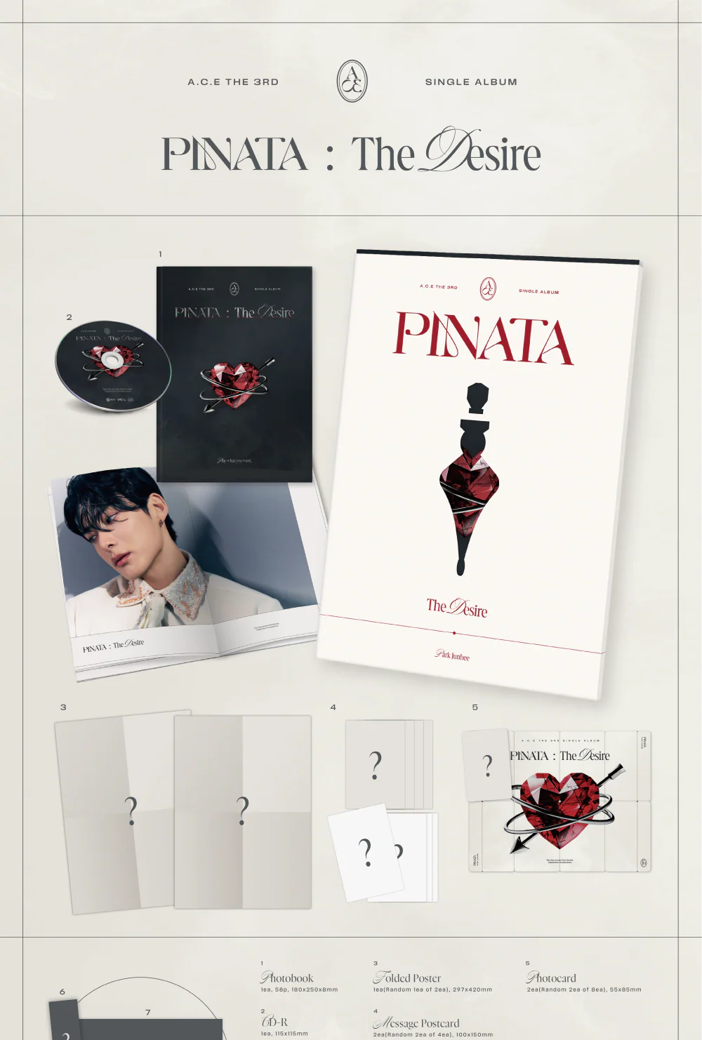 A.C.E - 3rd Single Album Pinata CD - Image 2