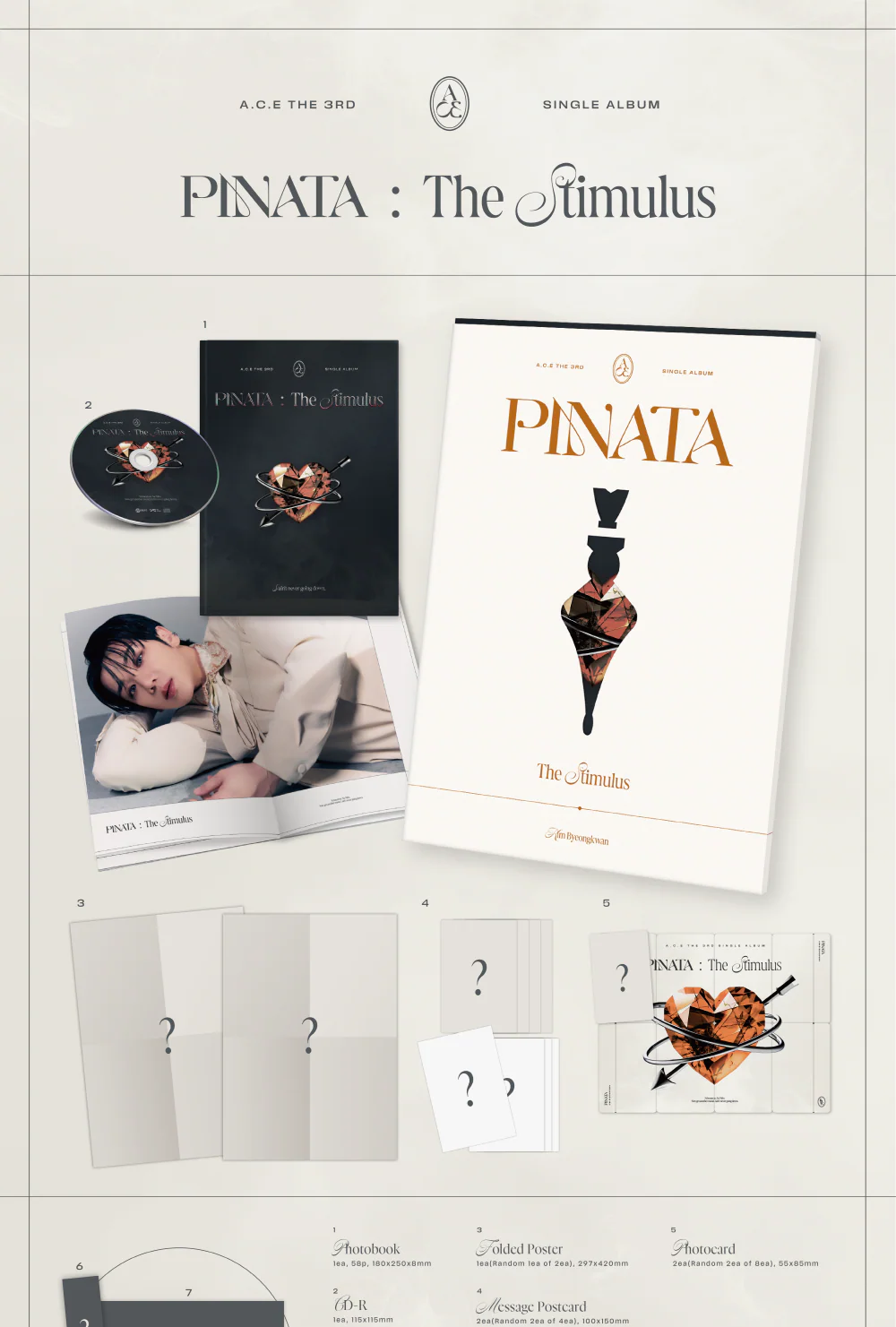 A.C.E - 3rd Single Album Pinata CD - Image 5