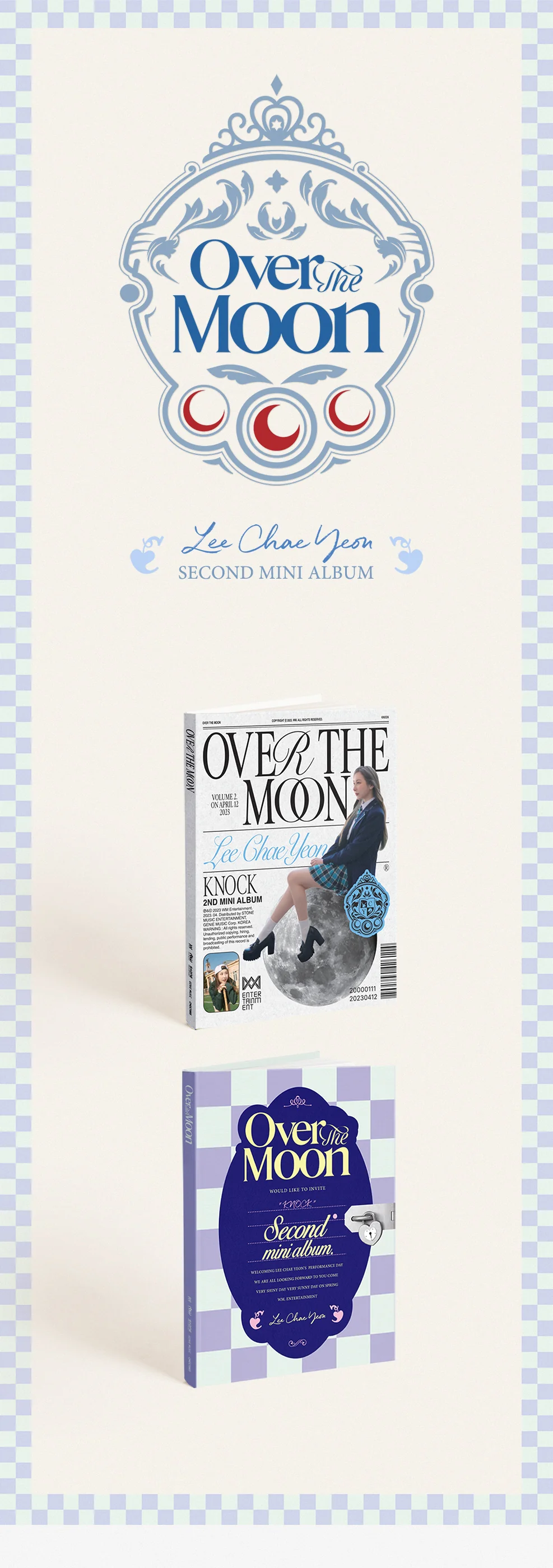 LEE CHAE YEON - 2nd Mini Album OVER THE MOON CD - Image 2