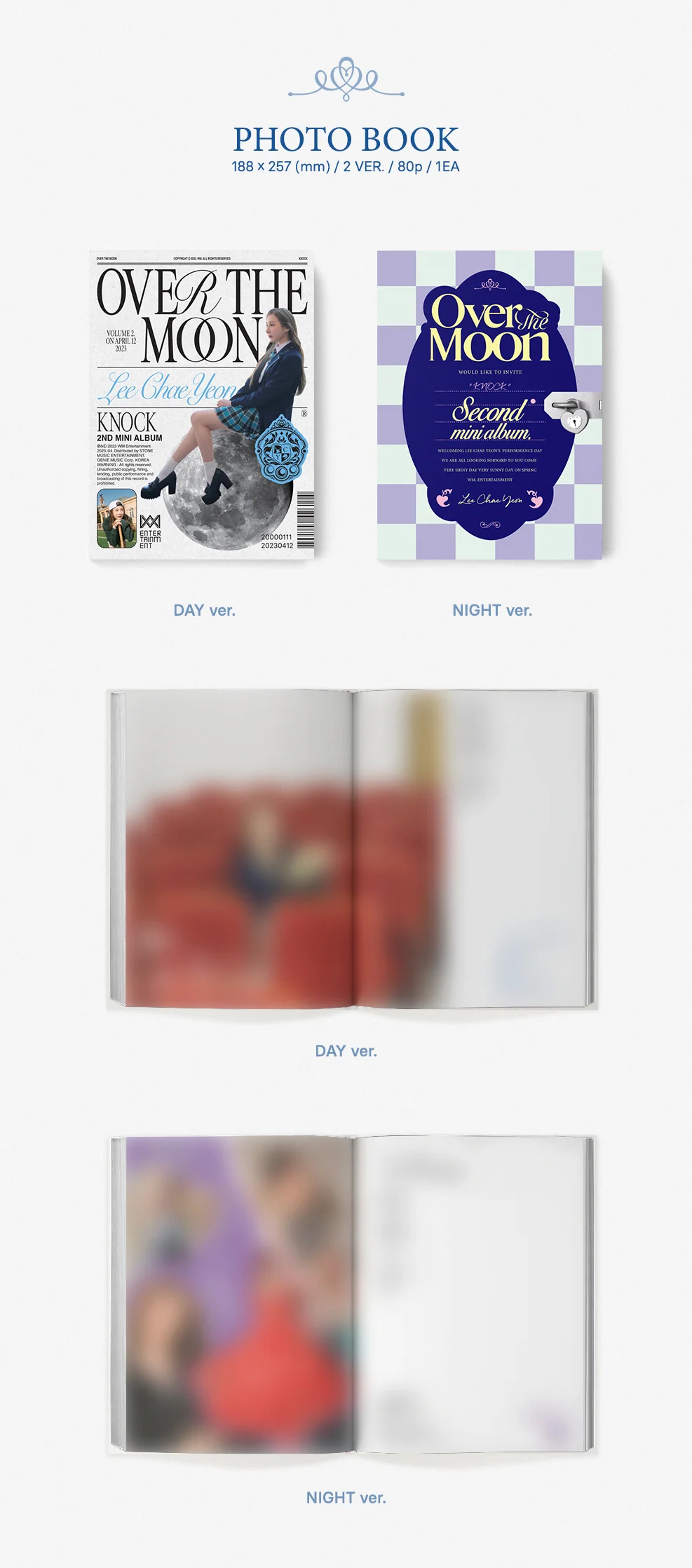 LEE CHAE YEON - 2nd Mini Album OVER THE MOON CD - Image 3