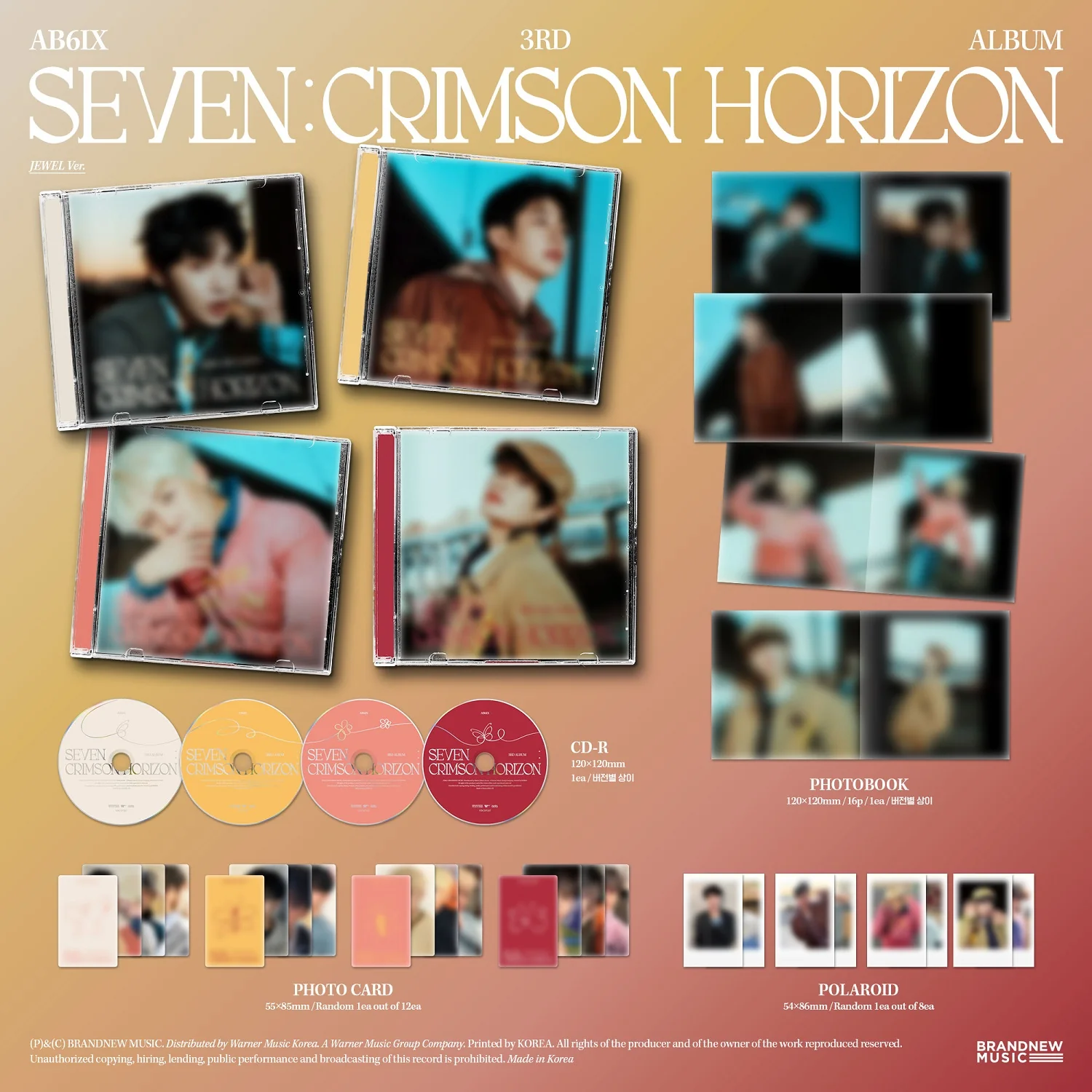 AB6IX - Vol.3 Seven : Crimson Horizon Jewel version CD - Image 2