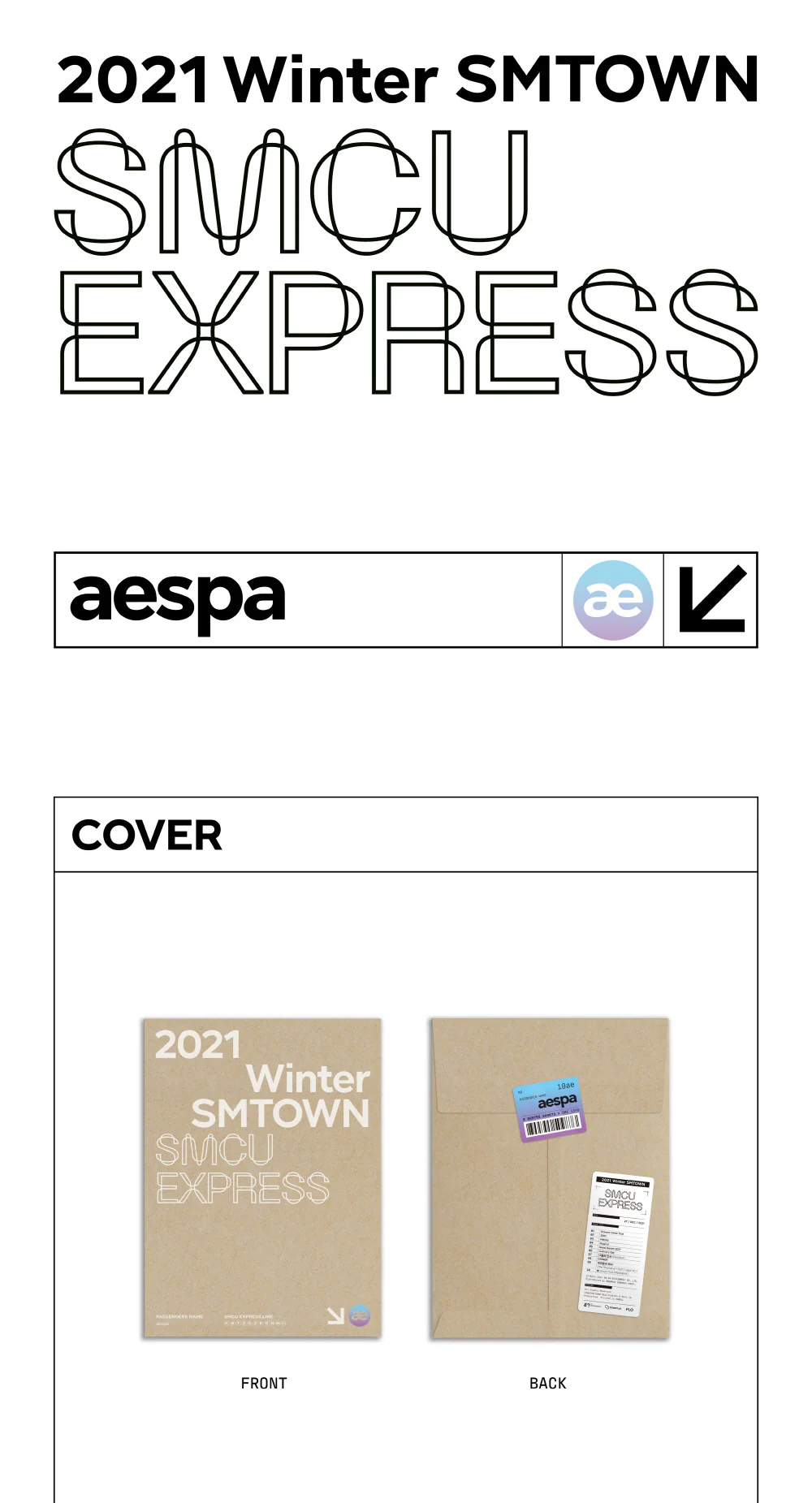 aespa - 2021 WINTER SMTOWN SMCU EXPRESS CD - Image 2