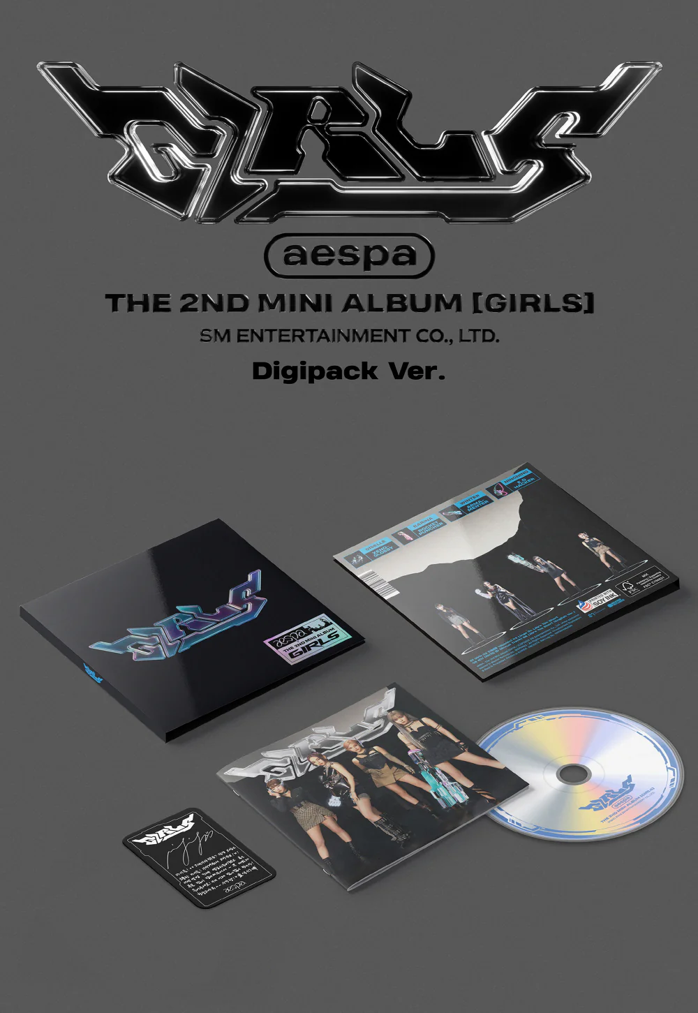 aespa - Girls [DIGIPACK ver.] 2nd Mini Album+Free Gift - Image 2