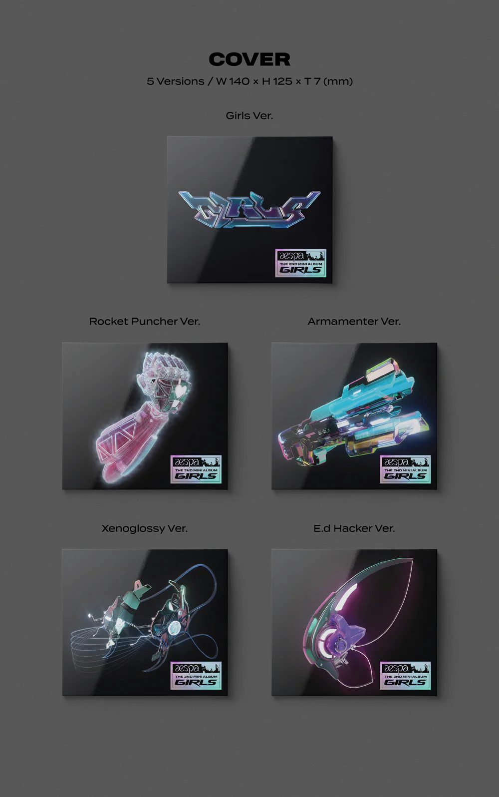 aespa - Girls [DIGIPACK ver.] 2nd Mini Album+Free Gift - Image 3