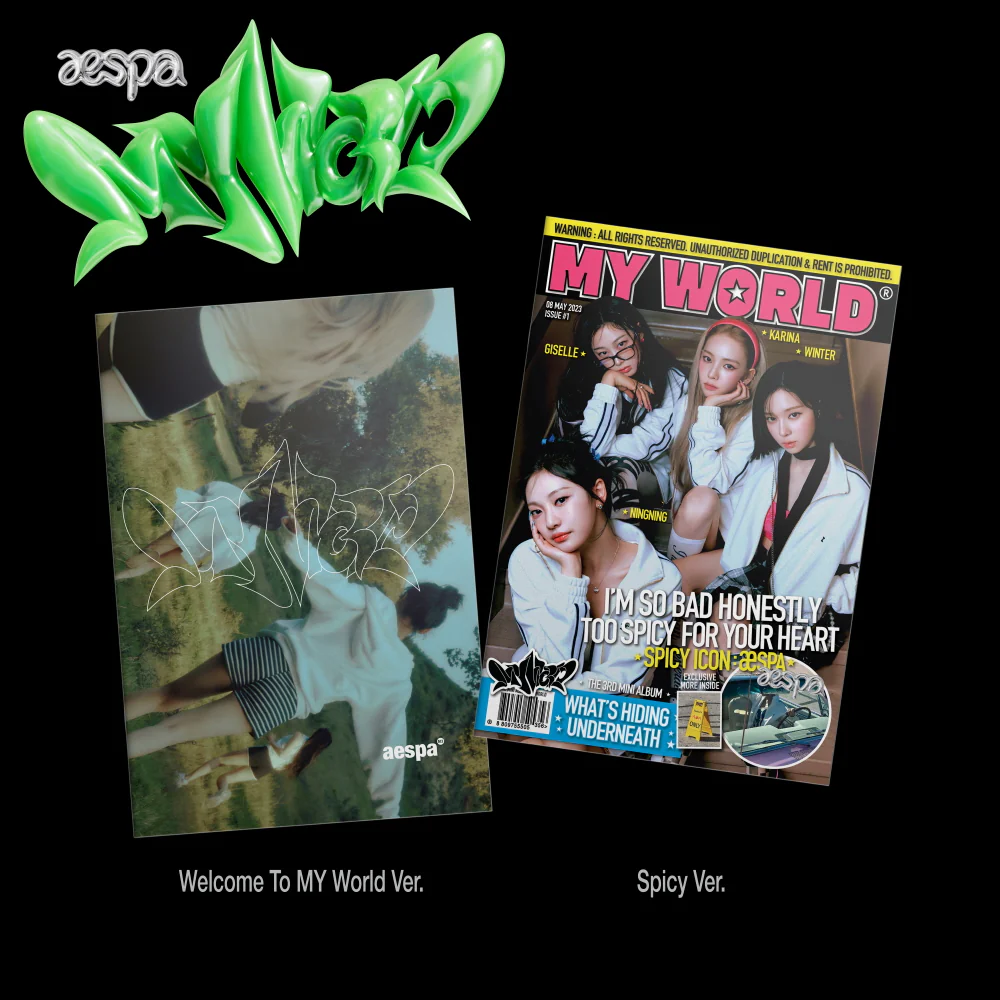 aespa - MY WORLD [ZINE Ver.] 3rd Mini Album+Free Gift