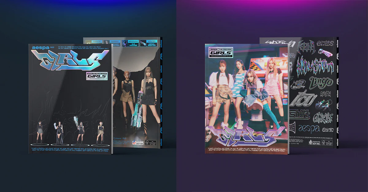 aespa - Girls [KWANGYA+Real World ver. SET] 2Album++Free Gift