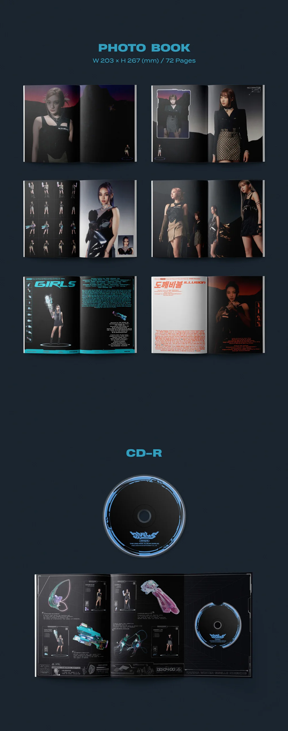 aespa - Girls [KWANGYA ver.] 2nd Mini Album+Free Gift - Image 3