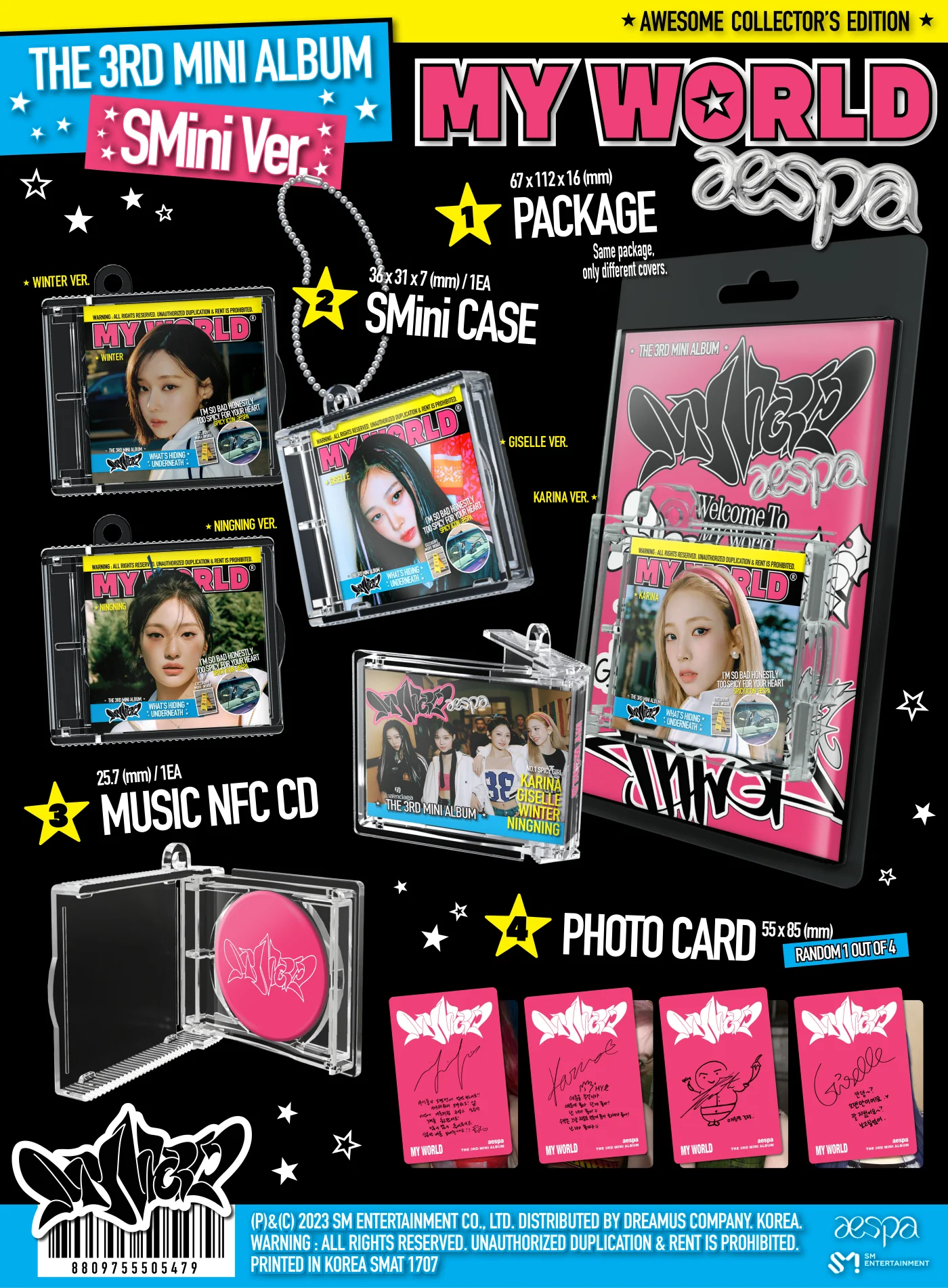aespa - MY WORLD [SMini Ver.] Smart Album - Image 2