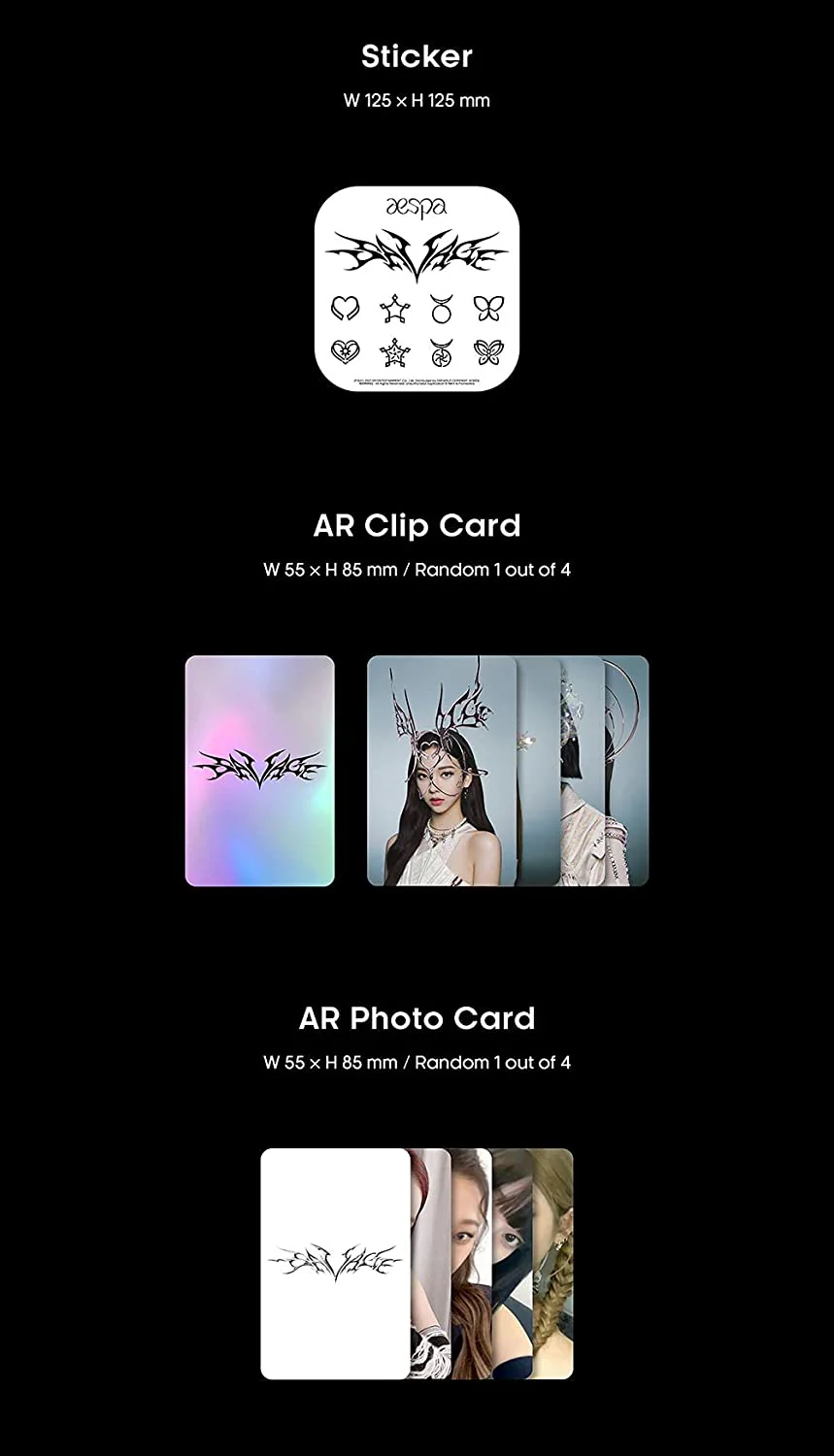 AESPA - SAVAGE Case ver. [P.O.S ver.] Album+Extra Photocards Set - Image 5