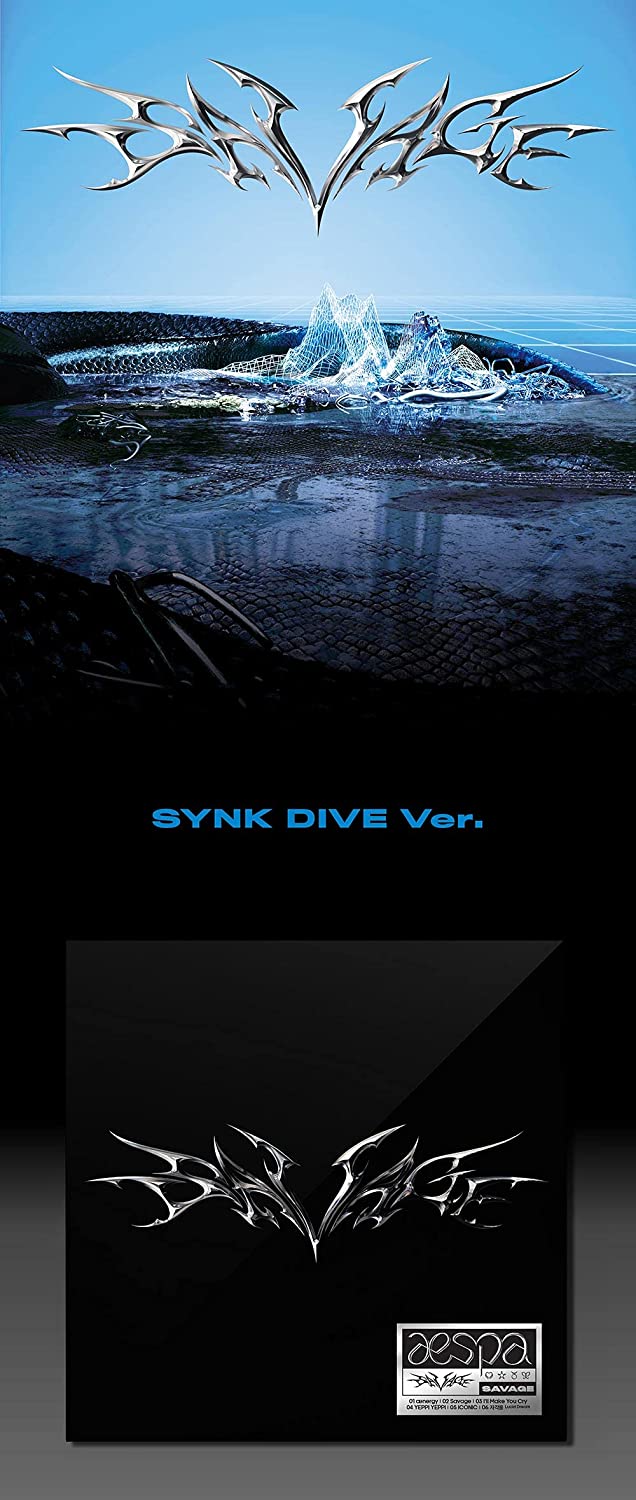 AESPA - Savage Digipack ver. [SYNK DIVE ver.] (1st Mini Album) Album+Extra Photocards Set - Image 2