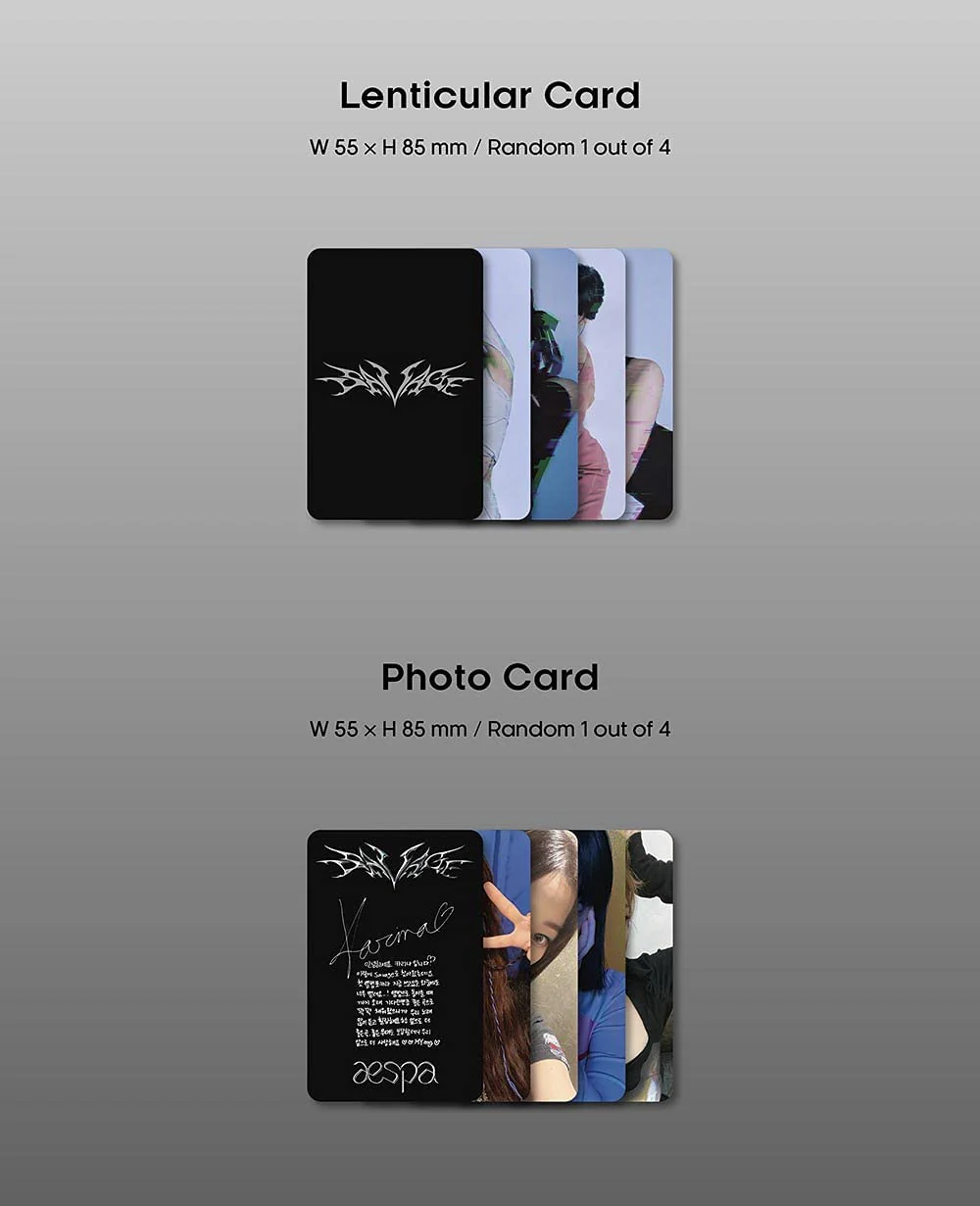 aespa - Savage (1st Mini Album) [Hallucination Quest Ver.] Album+Extra Photocards Set - Image 5