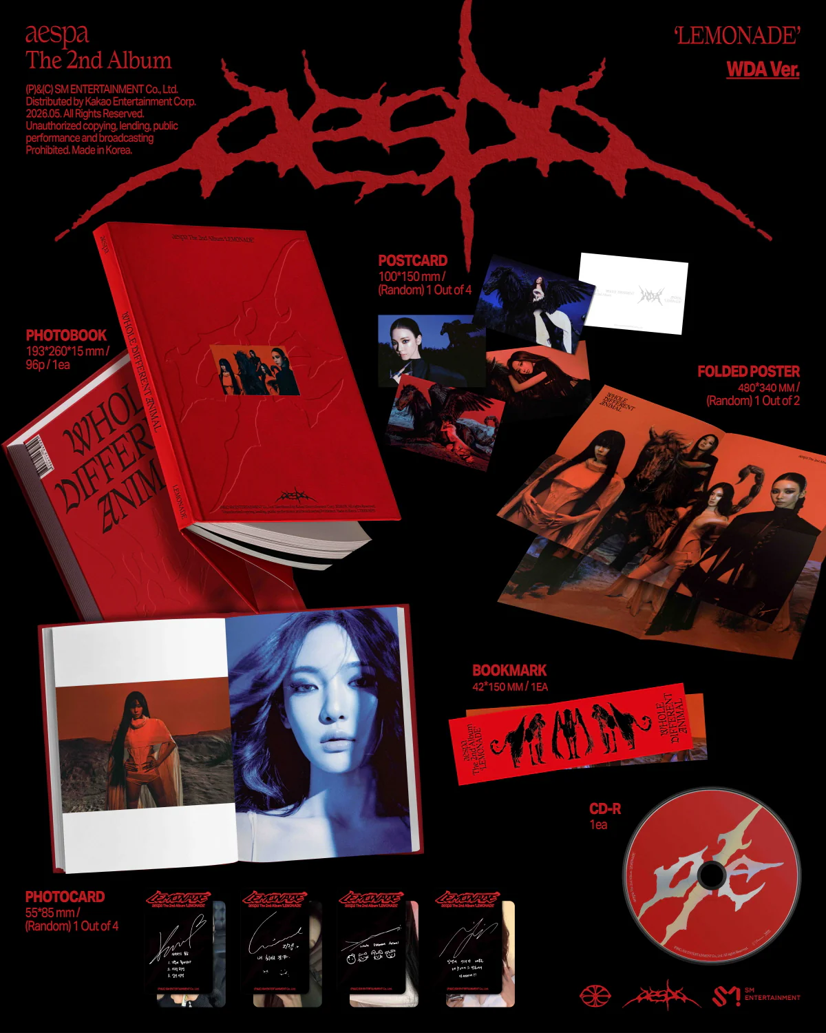 Aespa - Vol.2 Lemonade WDA version CD - Image 2