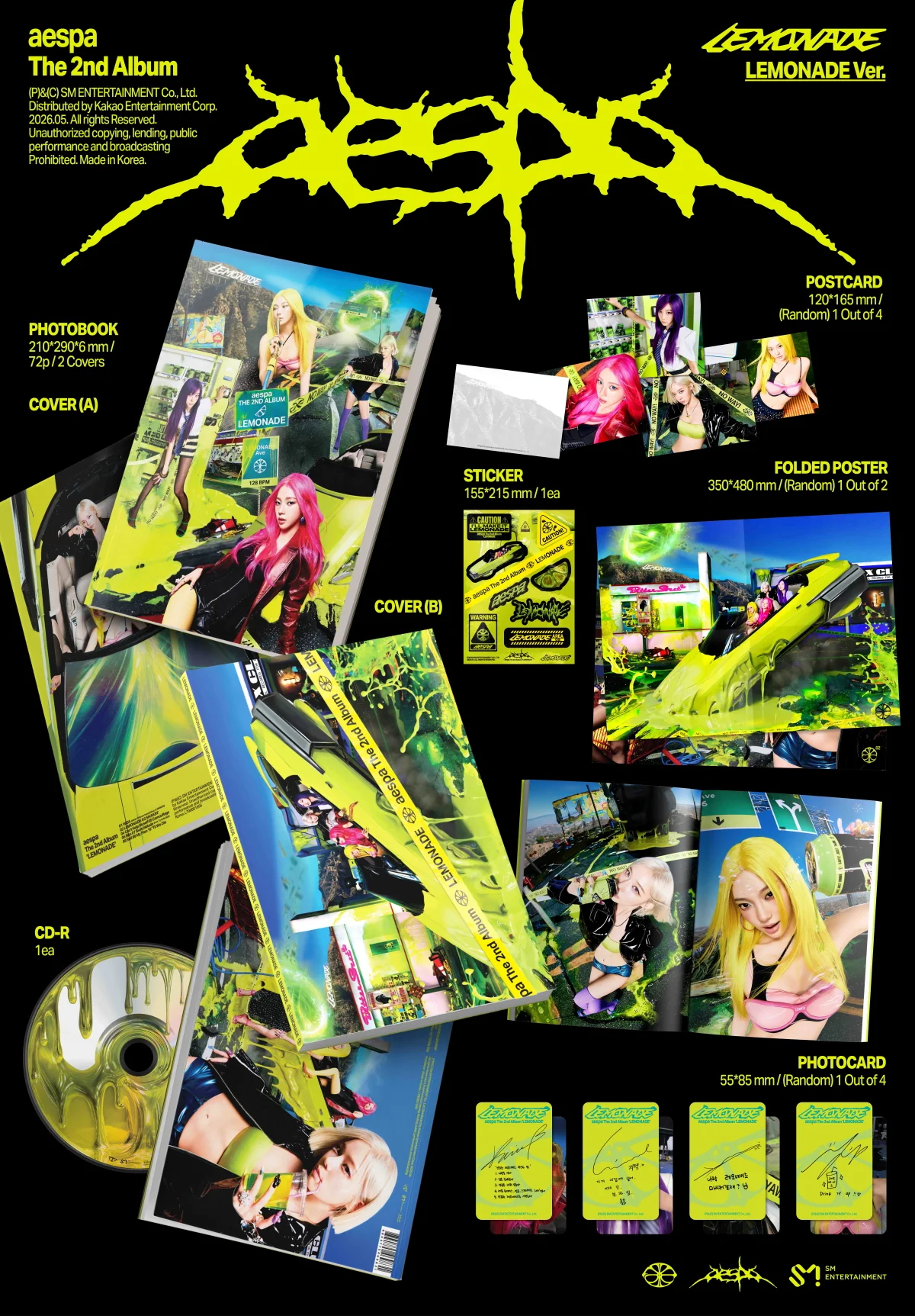 Aespa - Vol.2 Lemonade [LEMONADE version] CD - Image 2