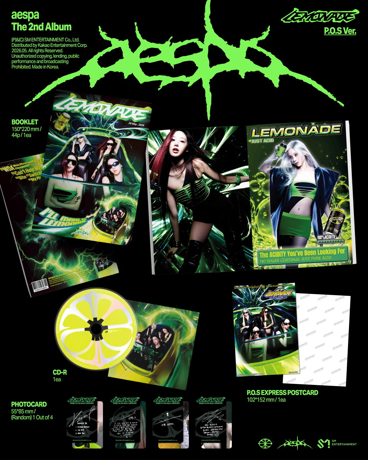 Aespa - Vol.2 Lemonade P.O.S version CD - Image 2