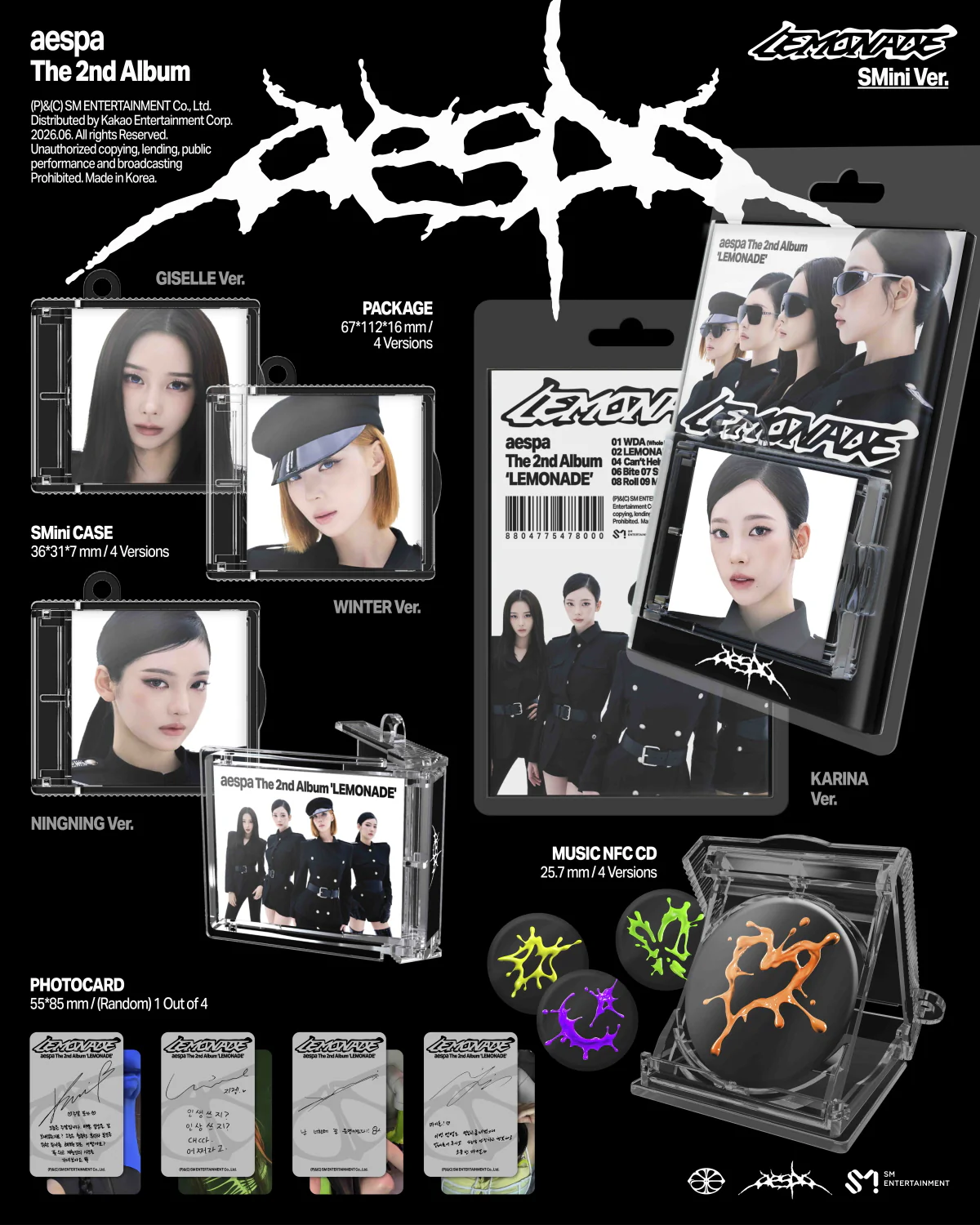 Aespa - Vol.2 Lemonade SMini ver. - Image 2