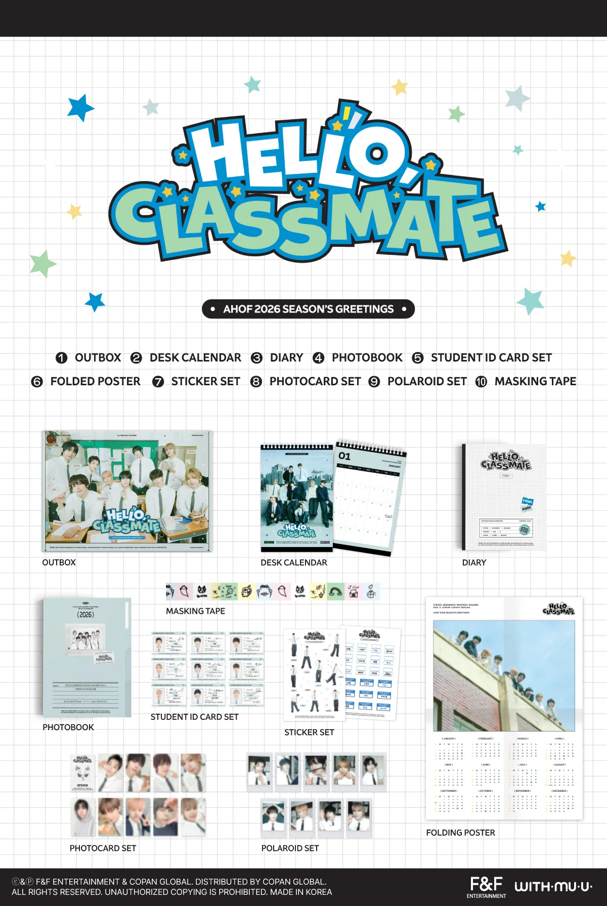 Ahof 2026 Season's Greetings Hello Classmate+Pre-Order Gift - Image 3