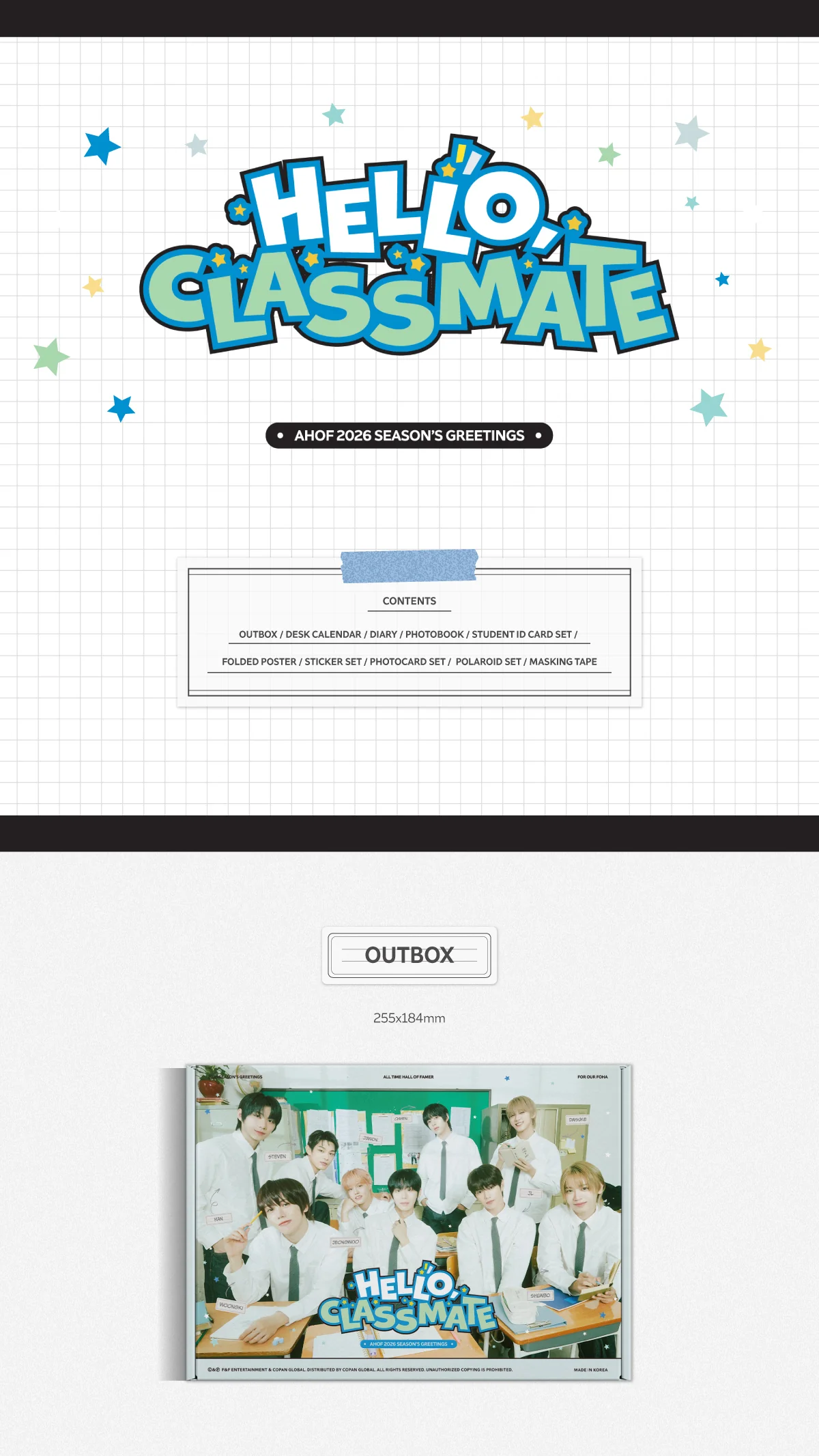 Ahof 2026 Season's Greetings Hello Classmate+Pre-Order Gift - Image 4