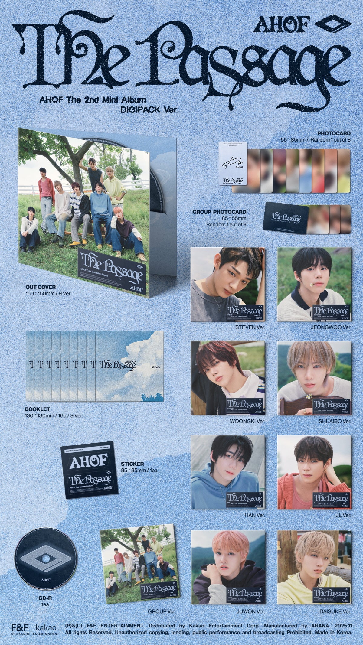 Ahof - 2nd Mini Album The Passage Digipack version CD - Image 2