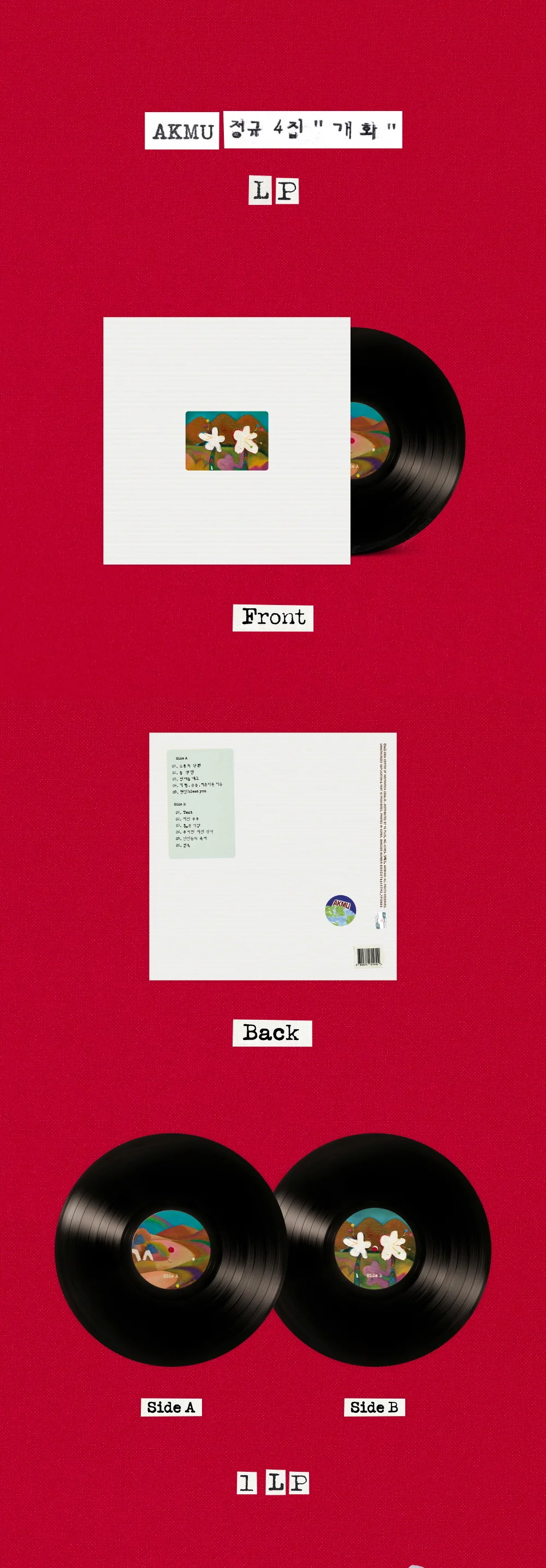 AKMU - 4th Full Album Flowering [Vinyl LP] - Image 2