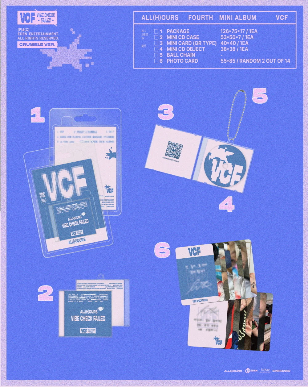 ALL(H)OURS - 4th Mini Album VCF [CRUMBLE ver.] - Image 2