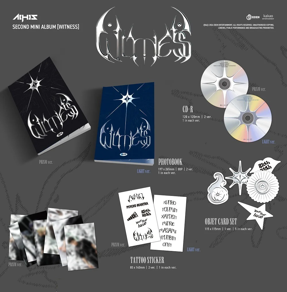 ALL(H)OURS Allhours - 2nd Mini Album Witness CD+Pre-Order Gift - Image 2