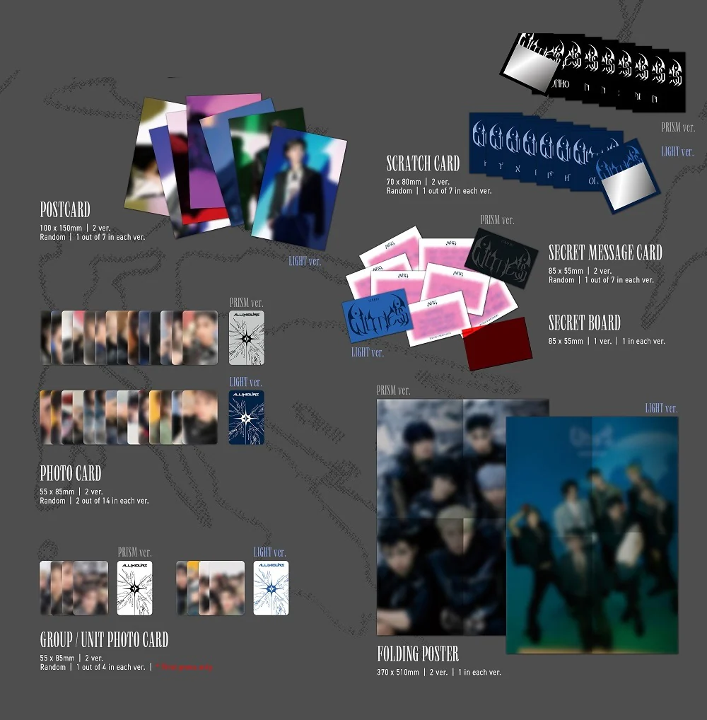 ALL(H)OURS Allhours - 2nd Mini Album Witness CD+Pre-Order Gift - Image 3