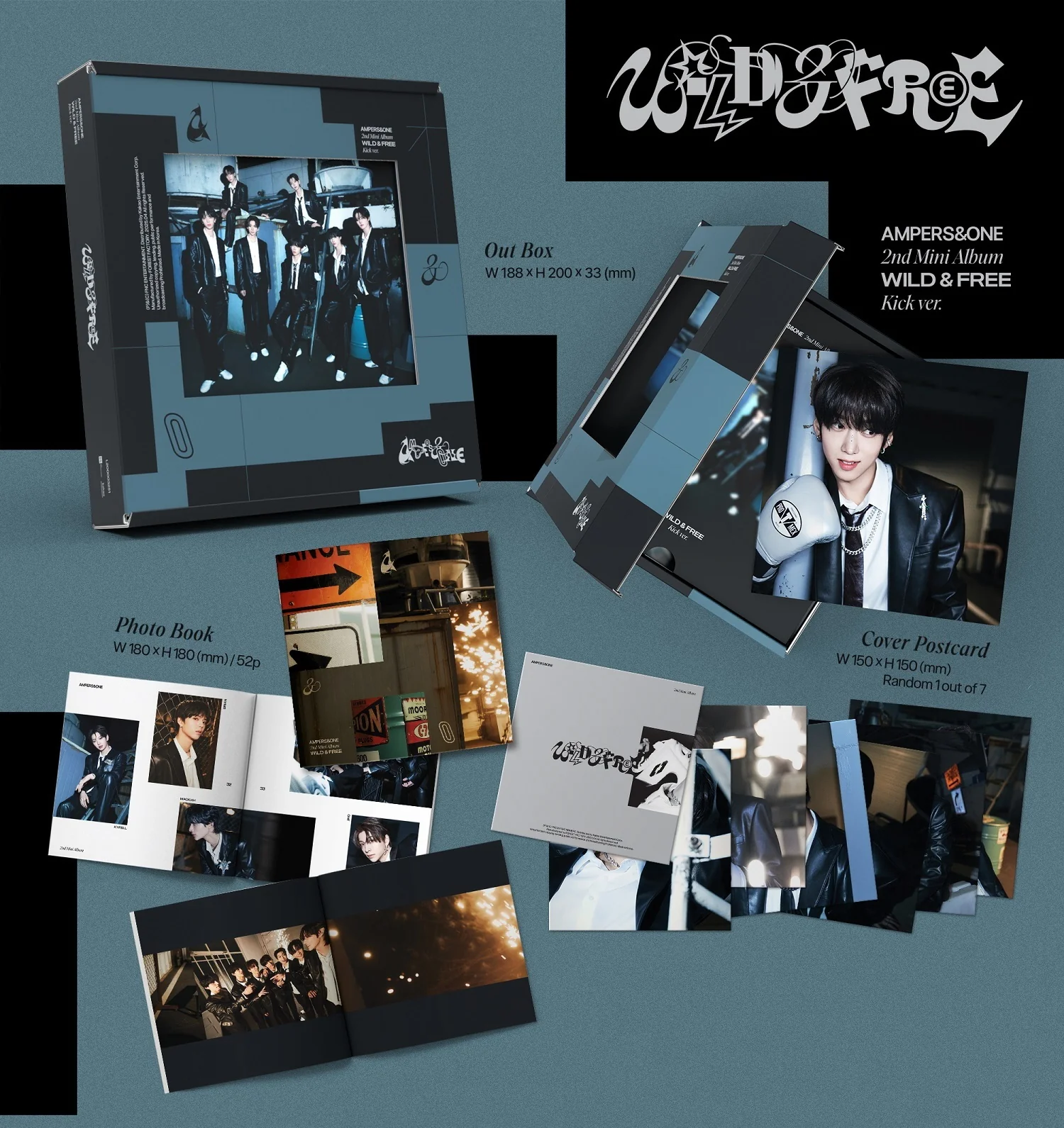 Ampers&one - 2nd Mini Album Wild & Free Kick version CD - Image 2