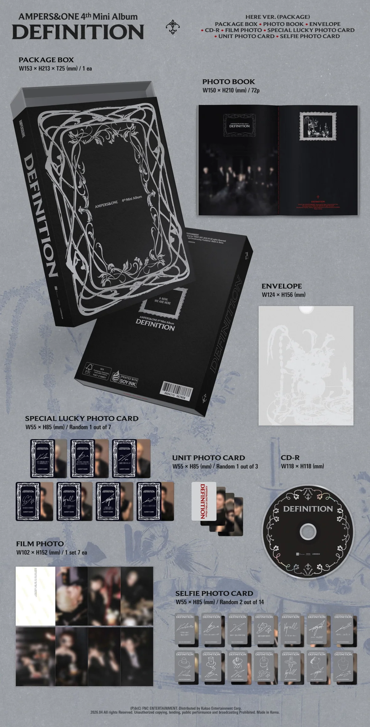 AMPERS&ONE - 4th Mini Album DEFINITION [HERE Ver.] - Image 2